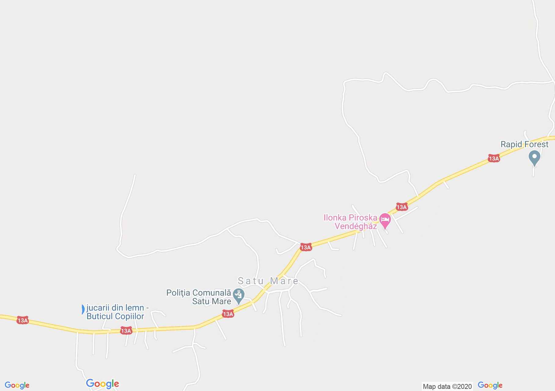 Máréfalva: Katolikus parókia (térkép)