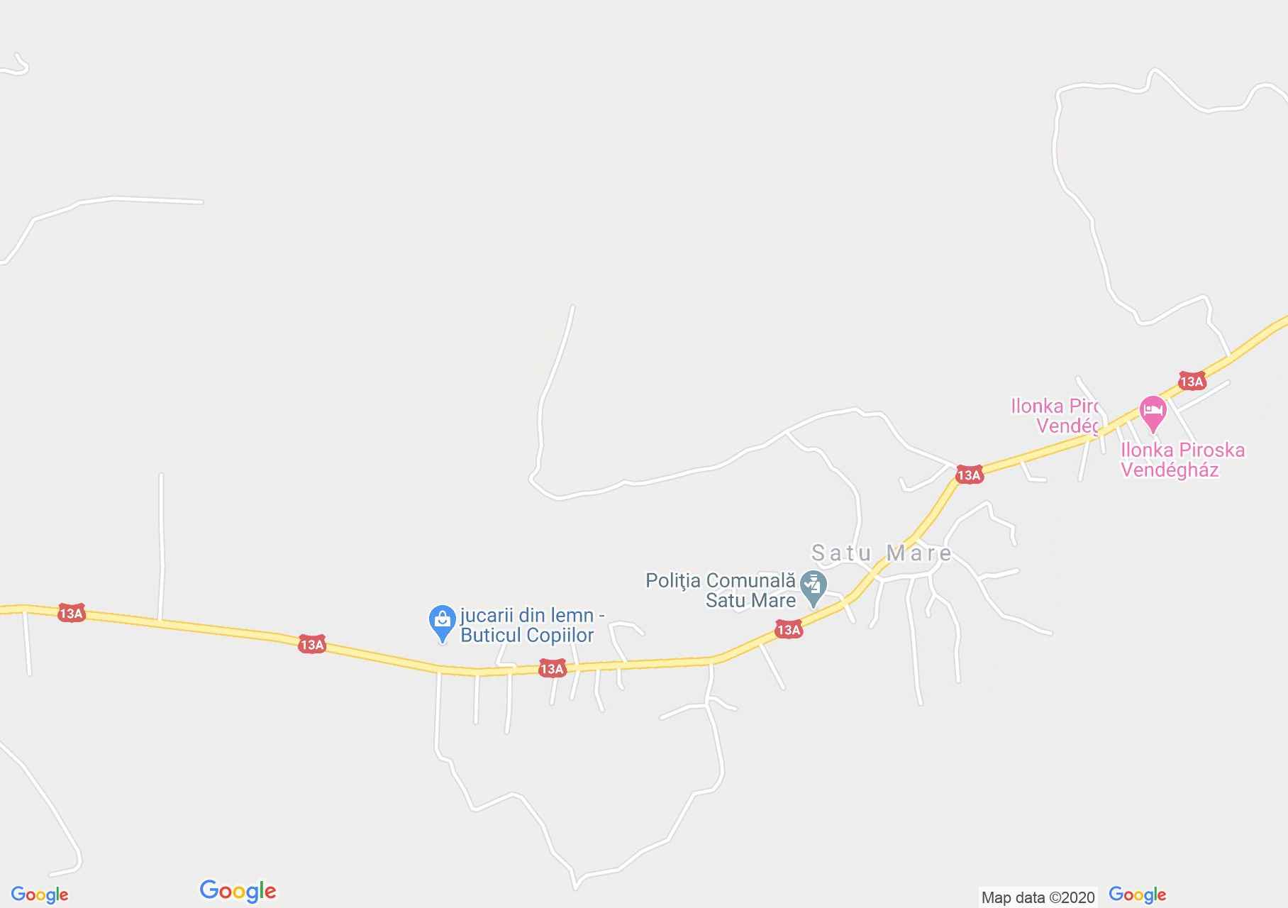 Hartă Satu Mare: Porţi Secuieşti