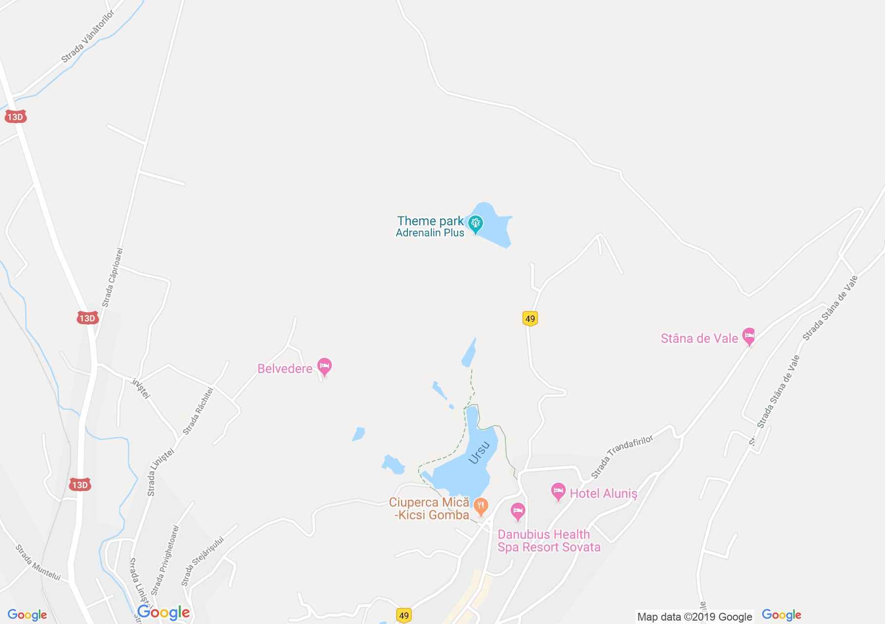 Hartă Sovata: Traseul Sarii