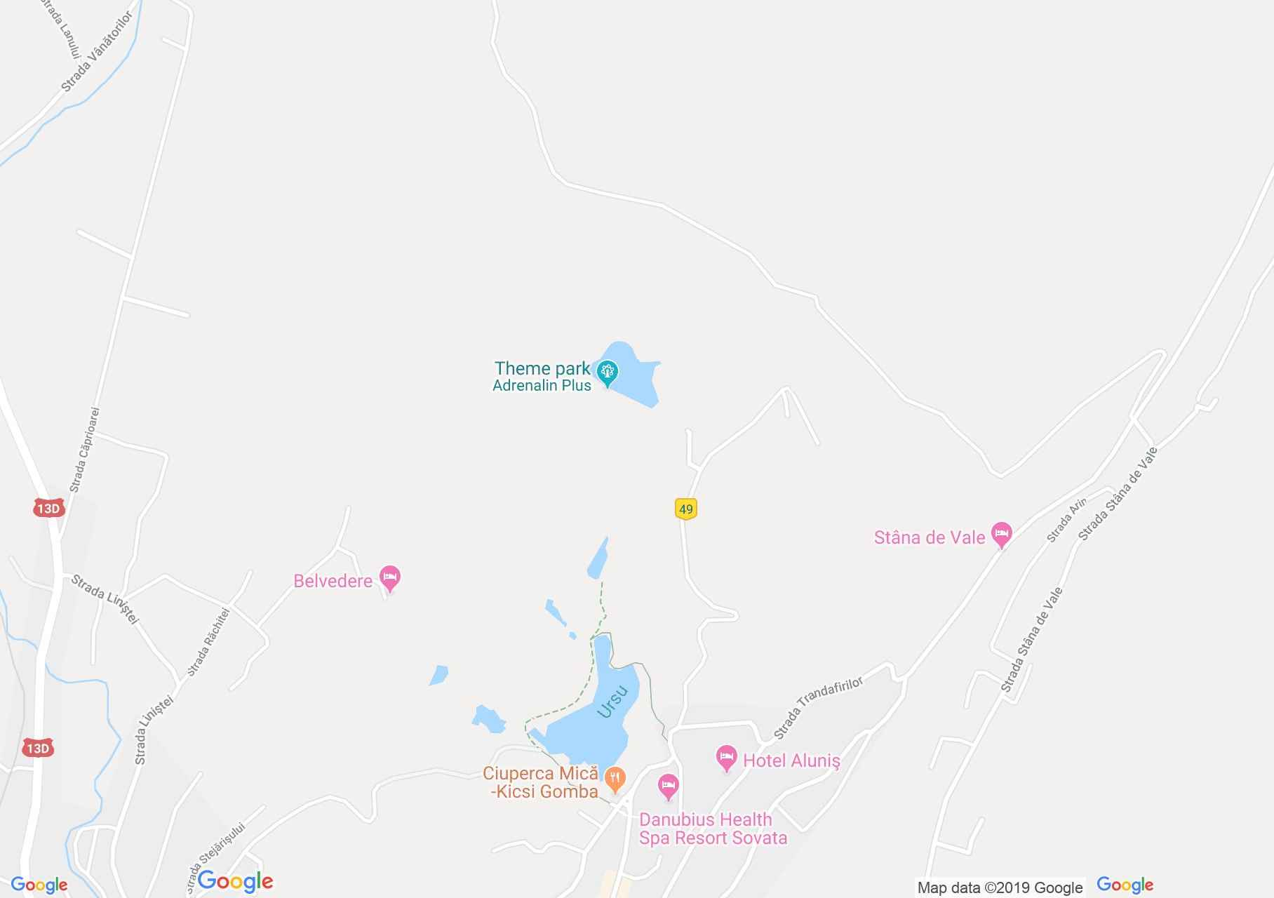 Hartă Sovata: Traseul Ursu