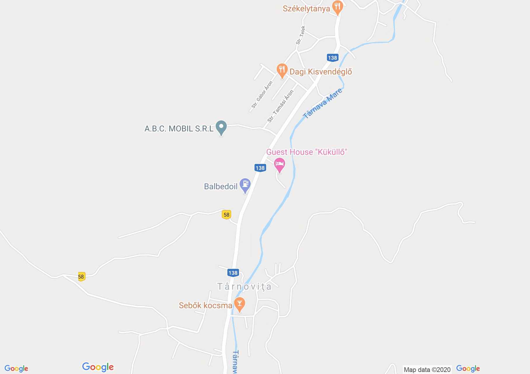 Hartă Târnoviţa: Fantana Sarata