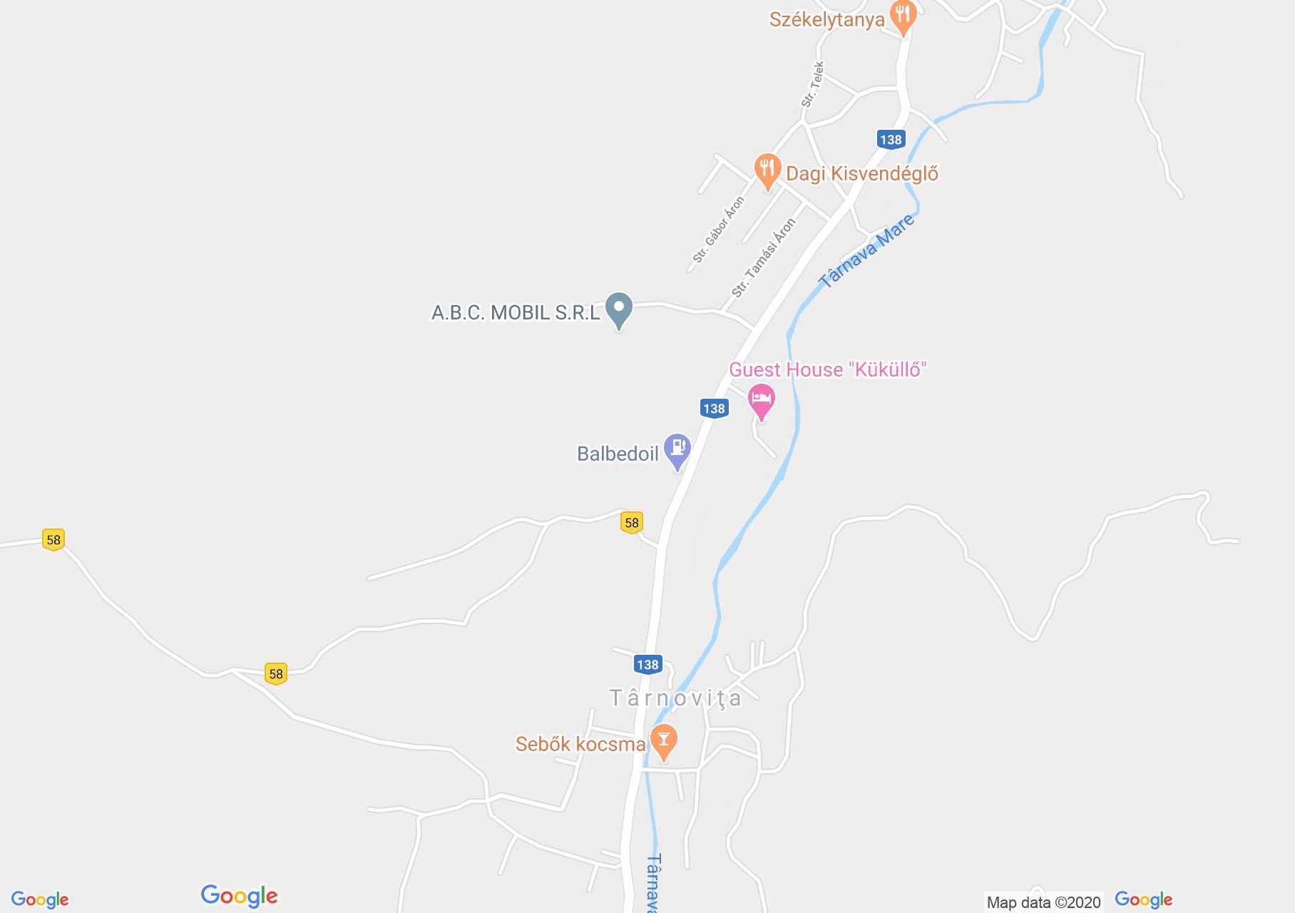 Hartă Târnoviţa: Porti Secuiesti