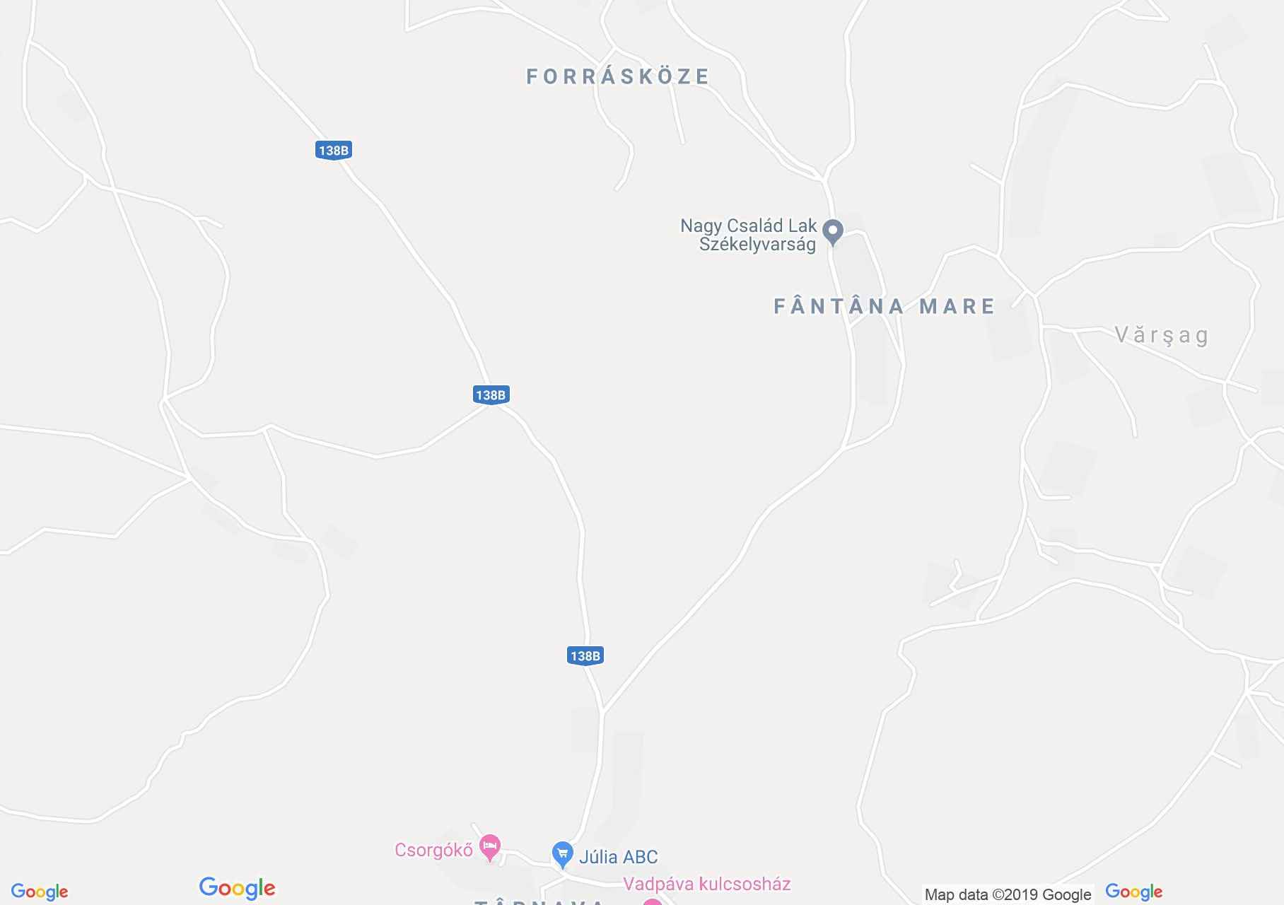 Map of Vărşag: Watermill