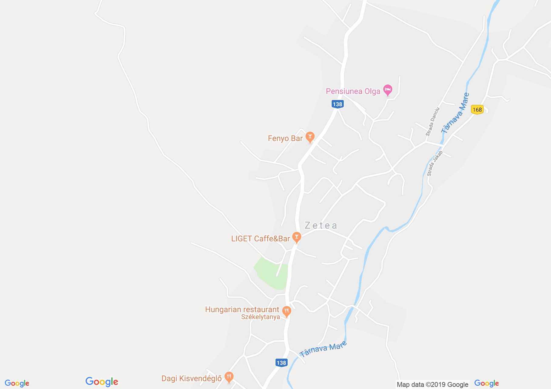 Hartă Zetea: Capela Bándi