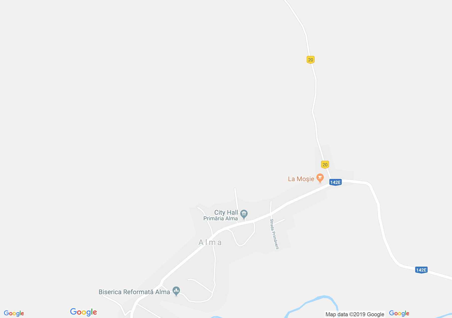 Map of Alma: Reformed church