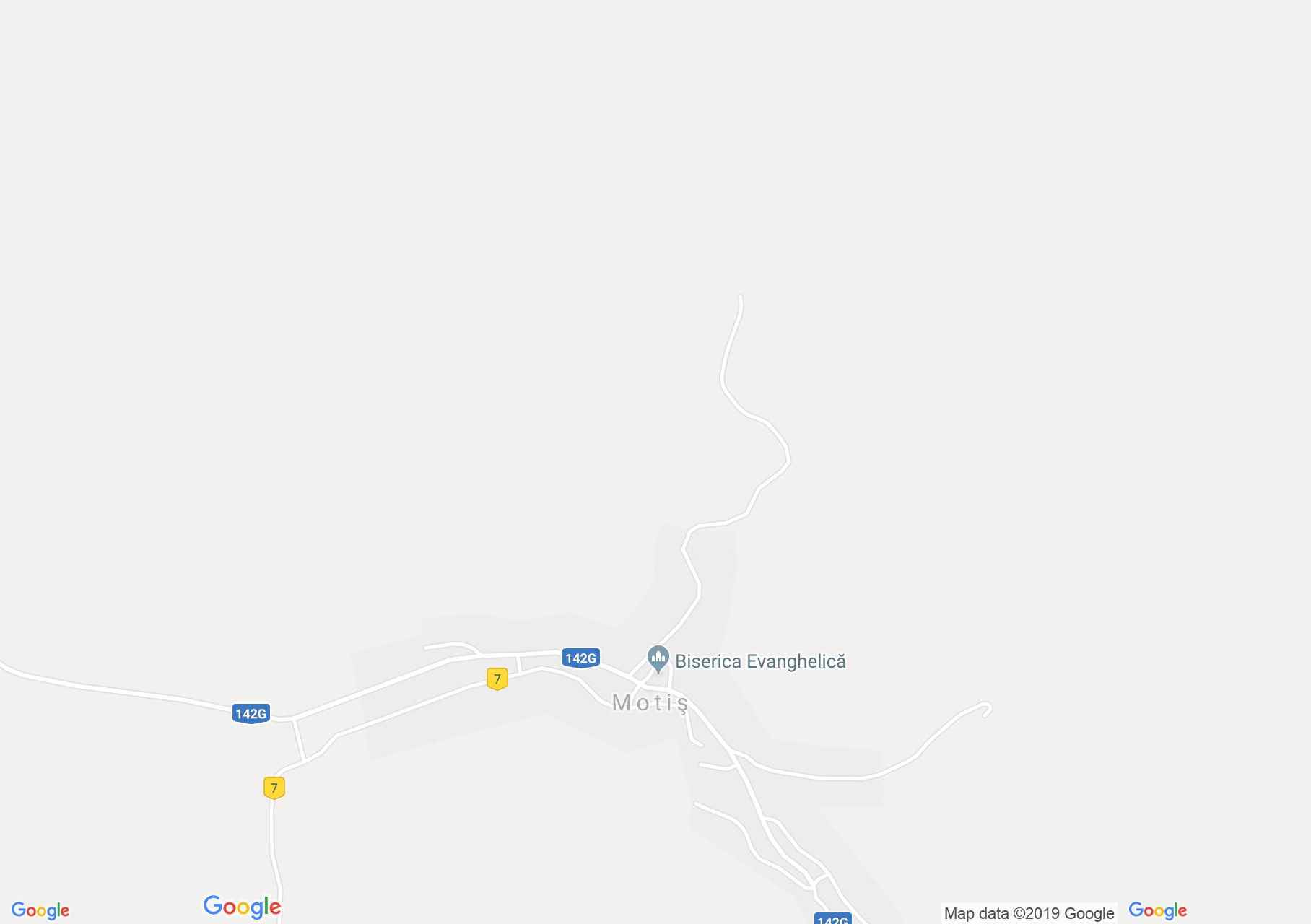 Map of Motiş: Evangelical fortified church