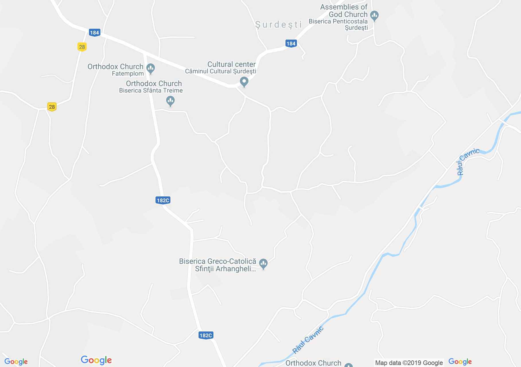 Hartă Şurdeşti: Biserica de lemn