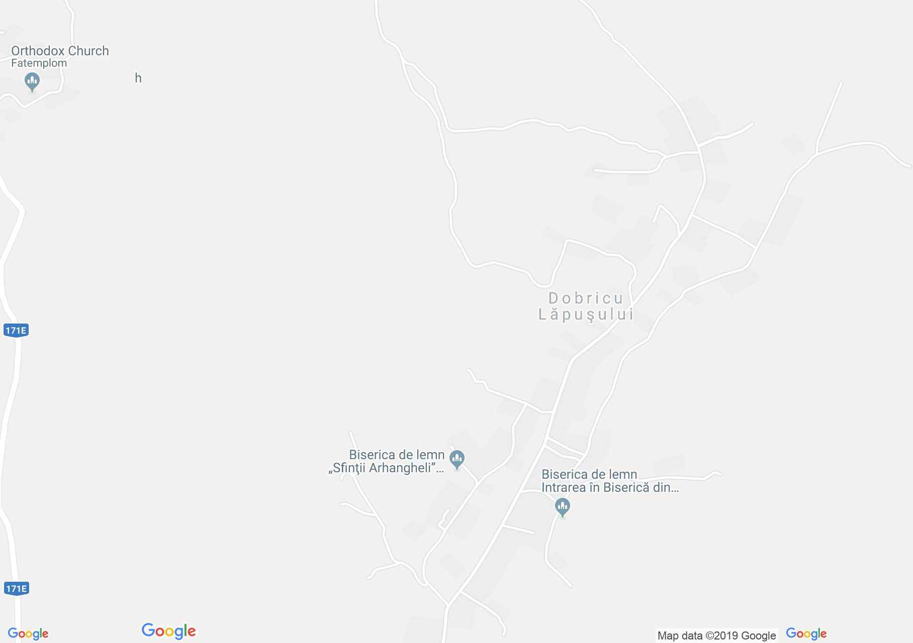 Hartă Dobricu Lăpuşului: Biserica de lemn ortodoxă