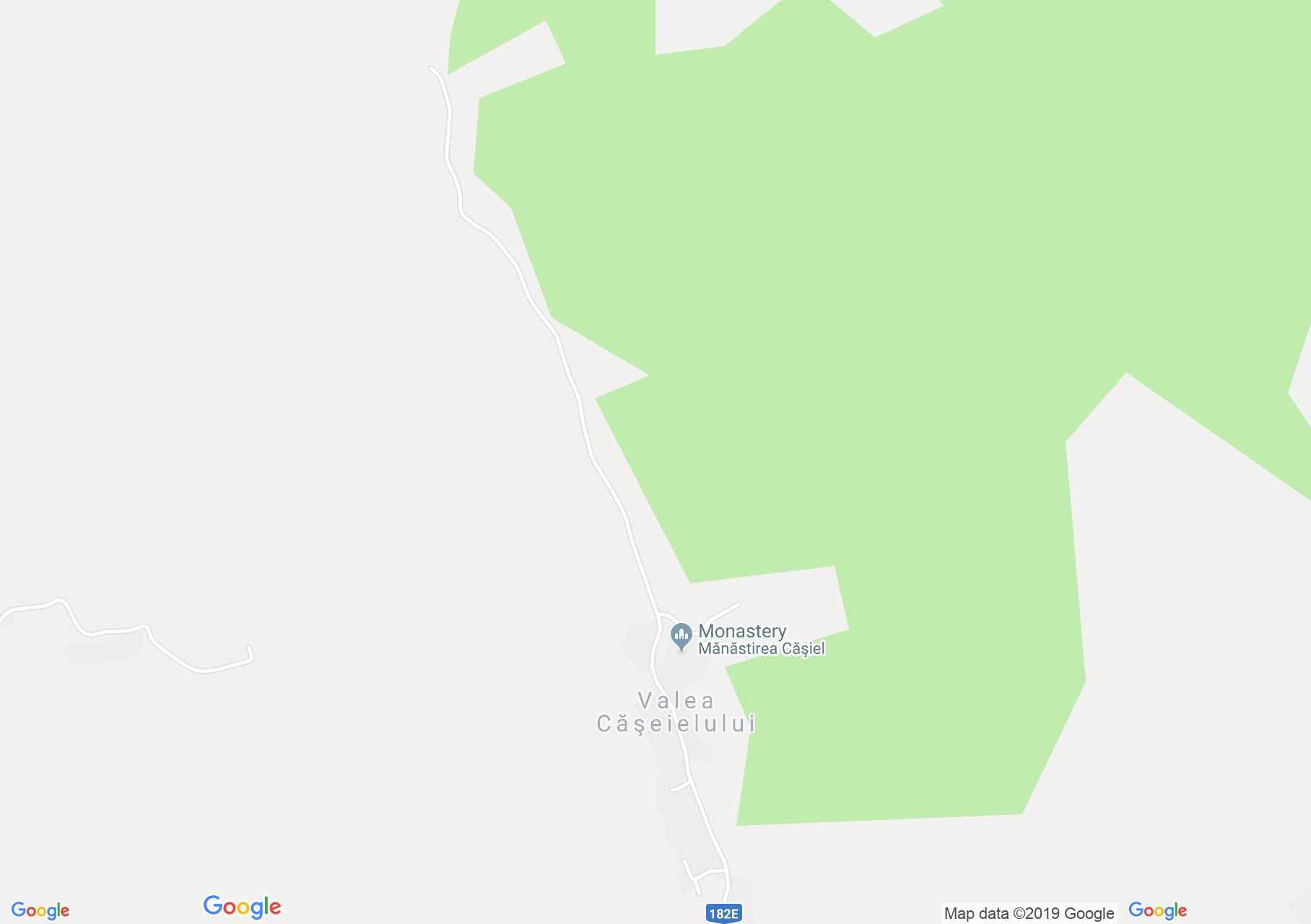 Map of Valea Caseiului: Wooden church