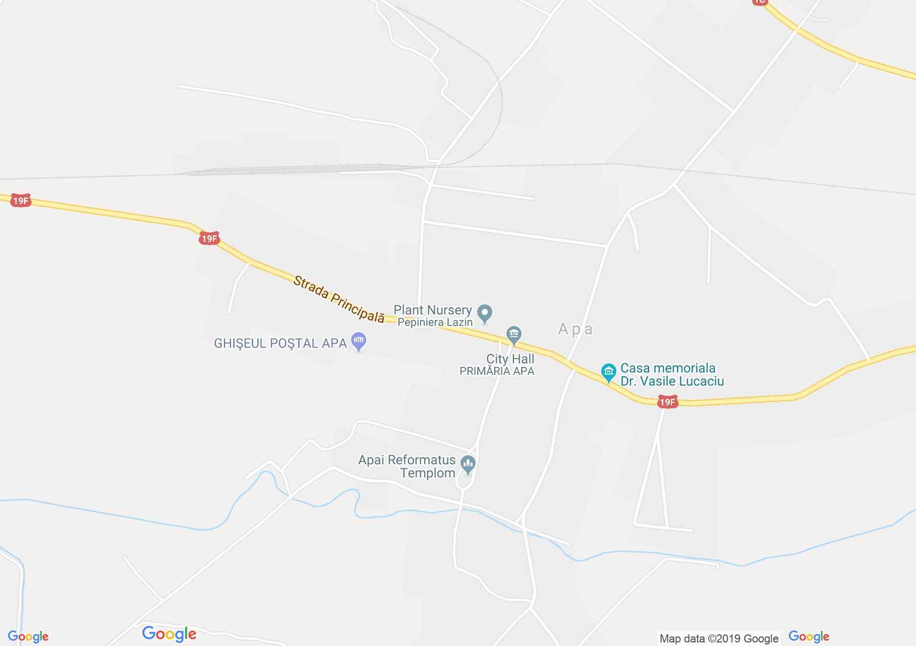 Hartă Apa: Biserica reformată