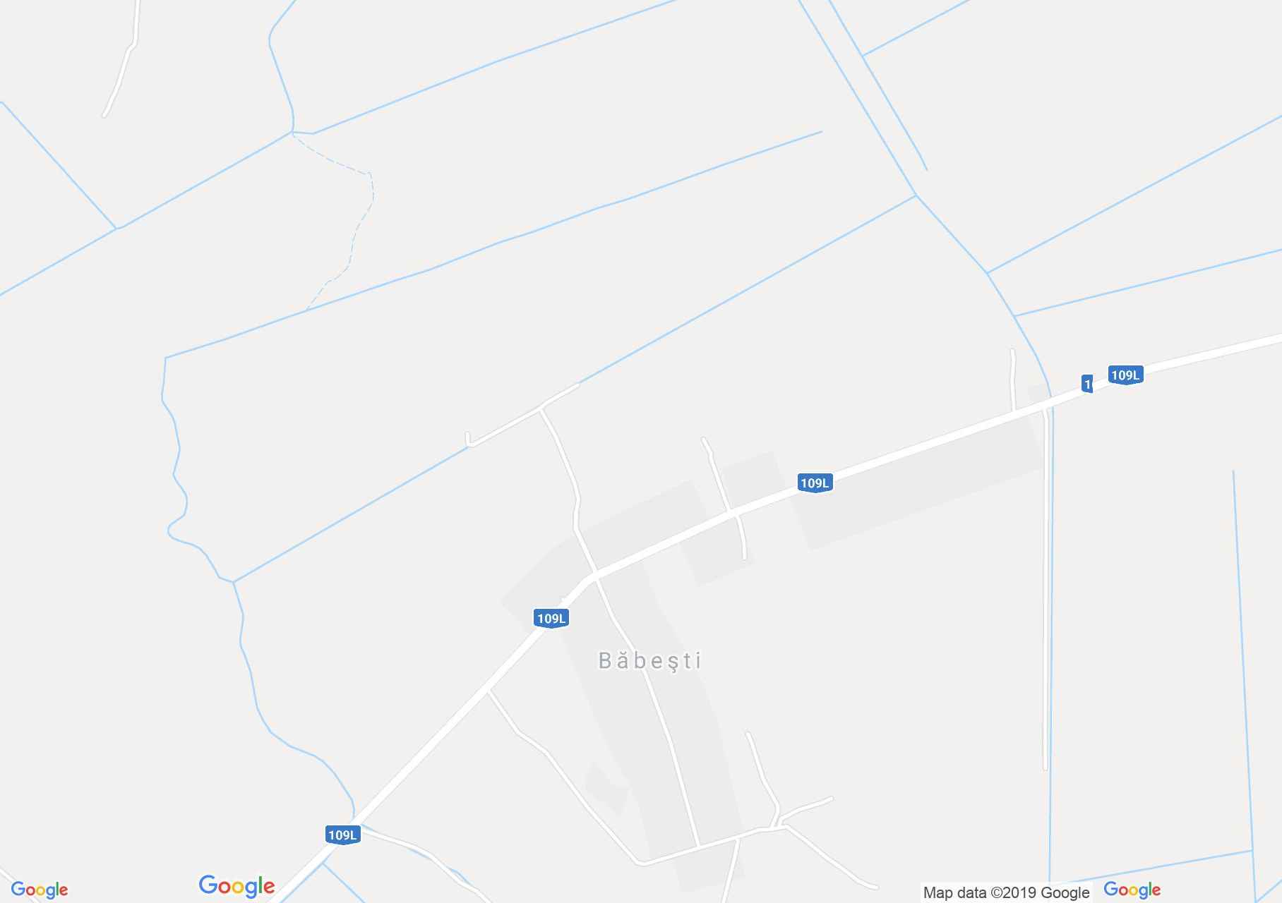 Map of Băbeşti: Reformed church