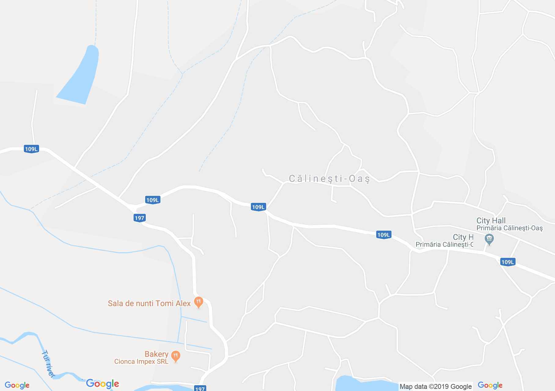 Hartă Călineşti Oaş