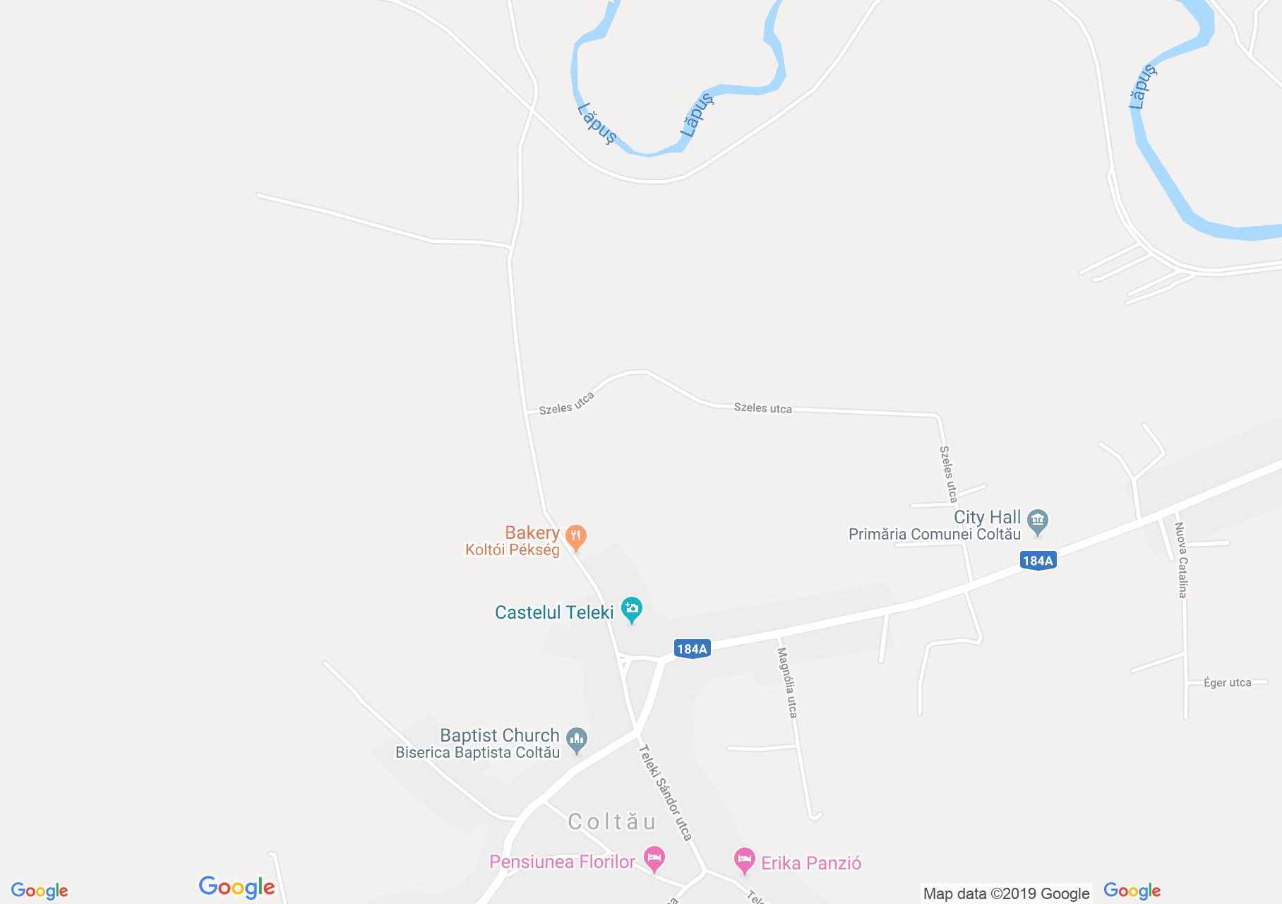 Hartă Coltău: Biserica reformată