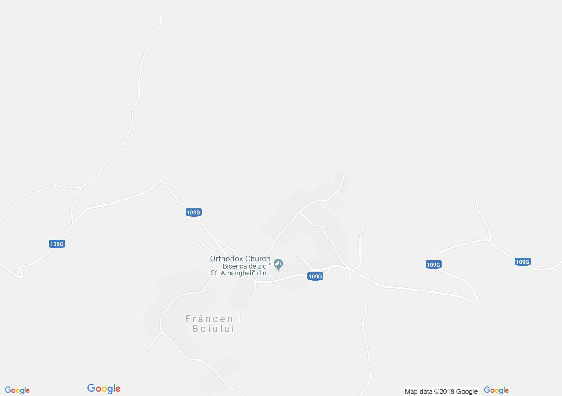 Map of Frâncenii Boiului: Wooden church