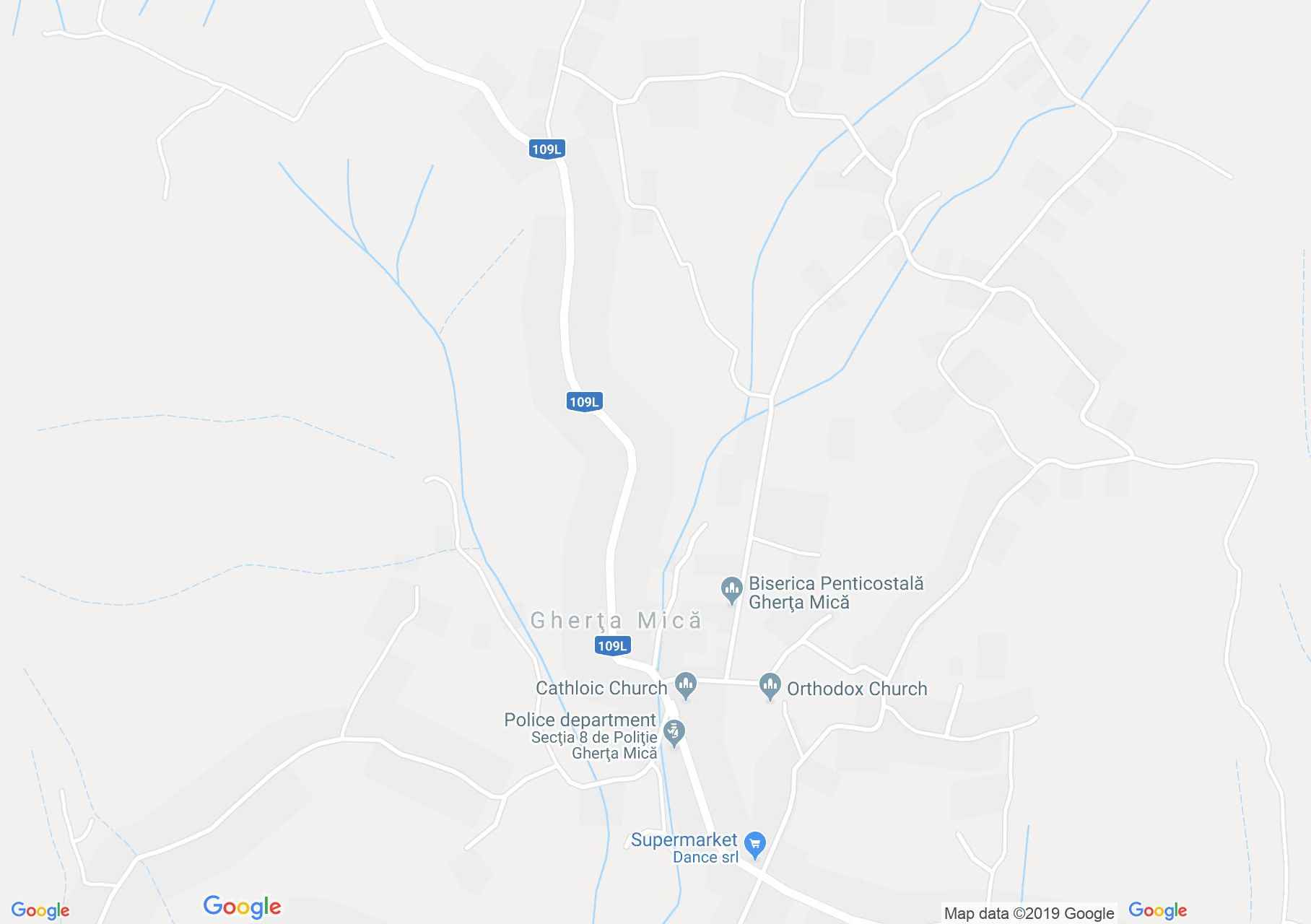 Hartă Gherţa Mică: Biserica ortodoxă