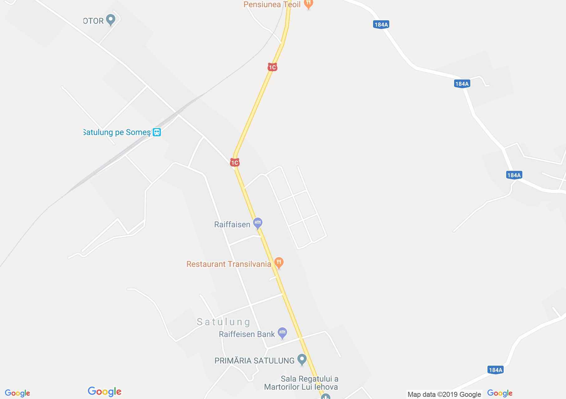 Hartă Satulung: Biserica reformată