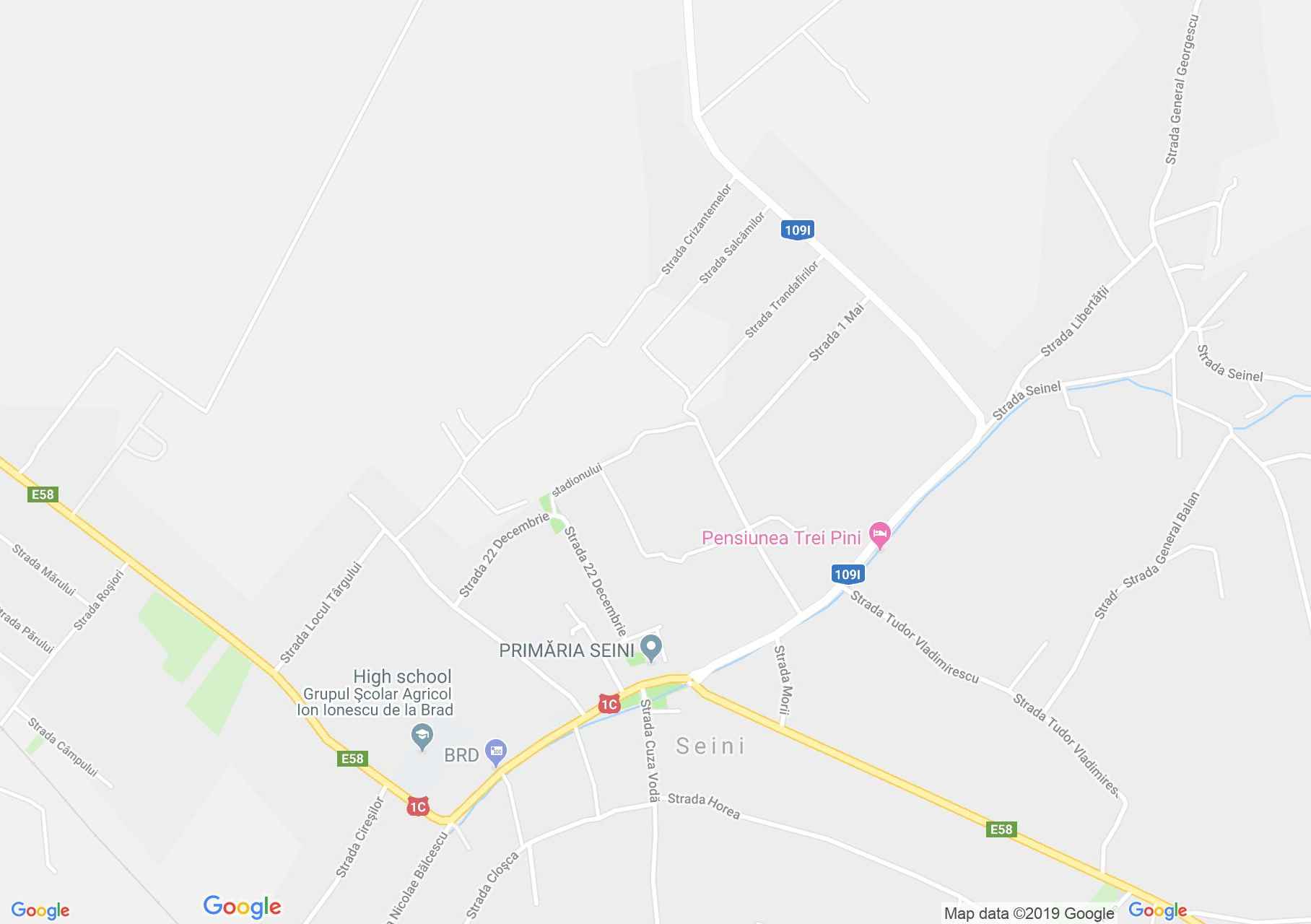 Hartă Seini: Hotel Korona