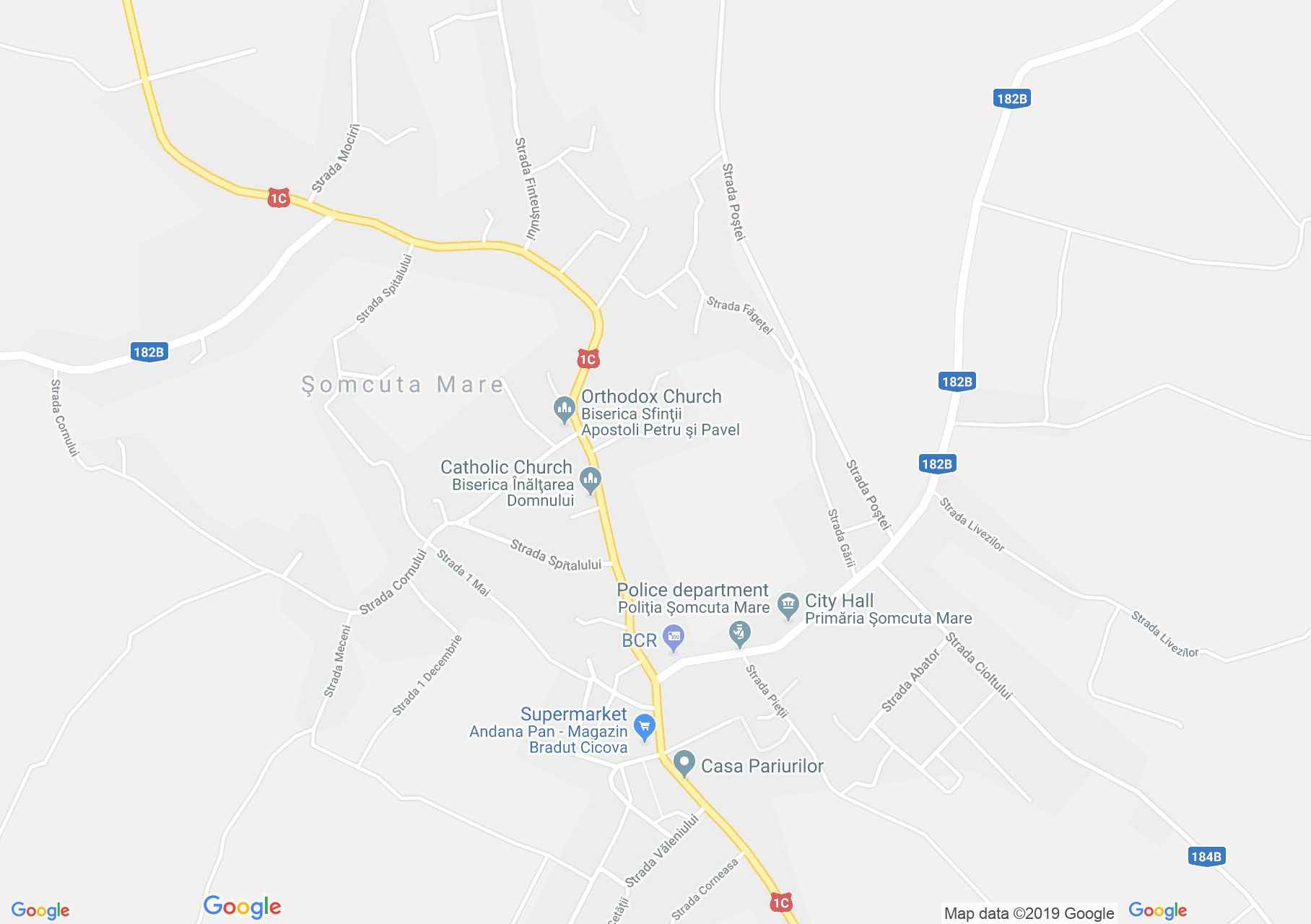 Hartă Şomcuta Mare: Biserica catolică