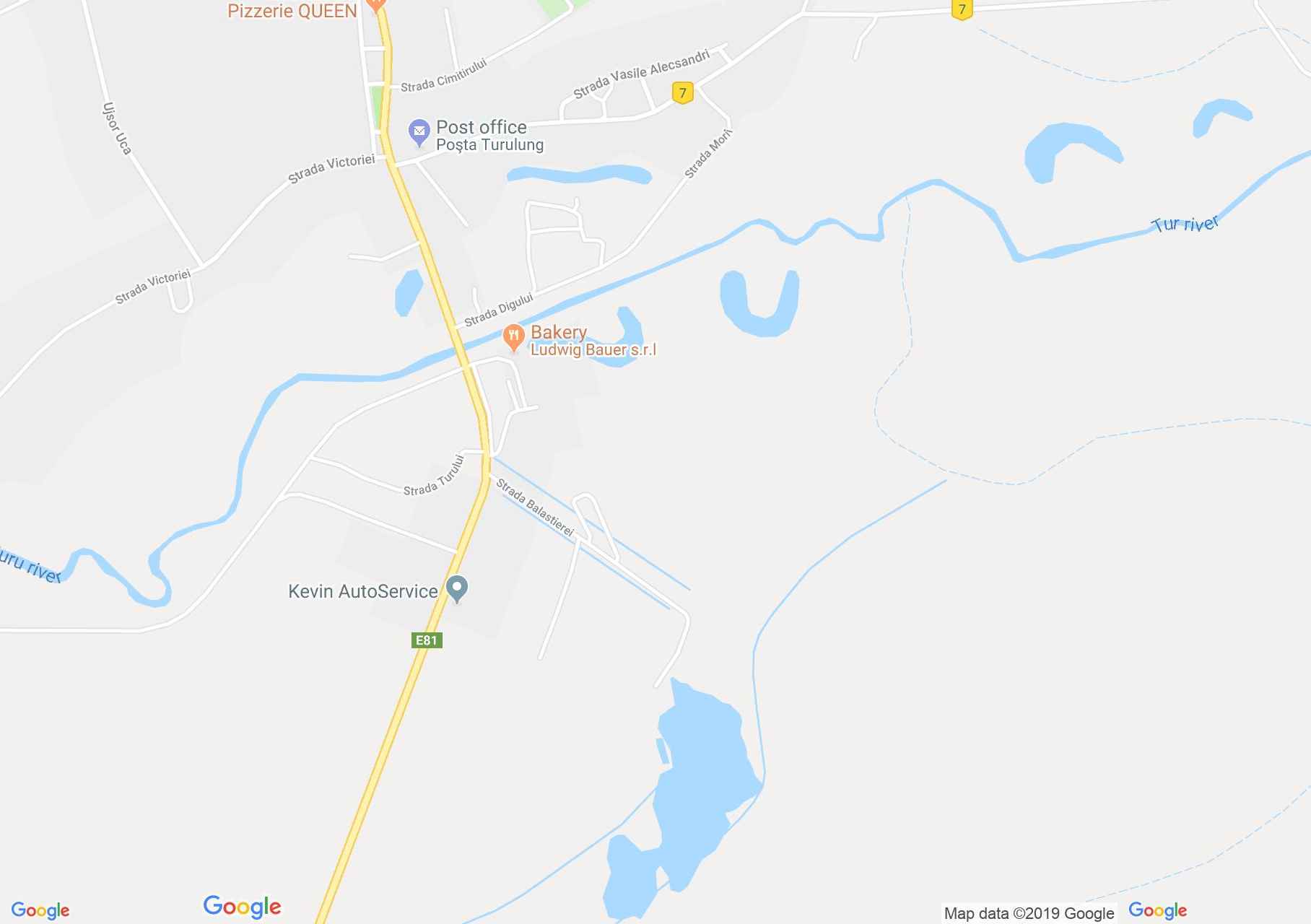 Hartă Turulung: Lacul