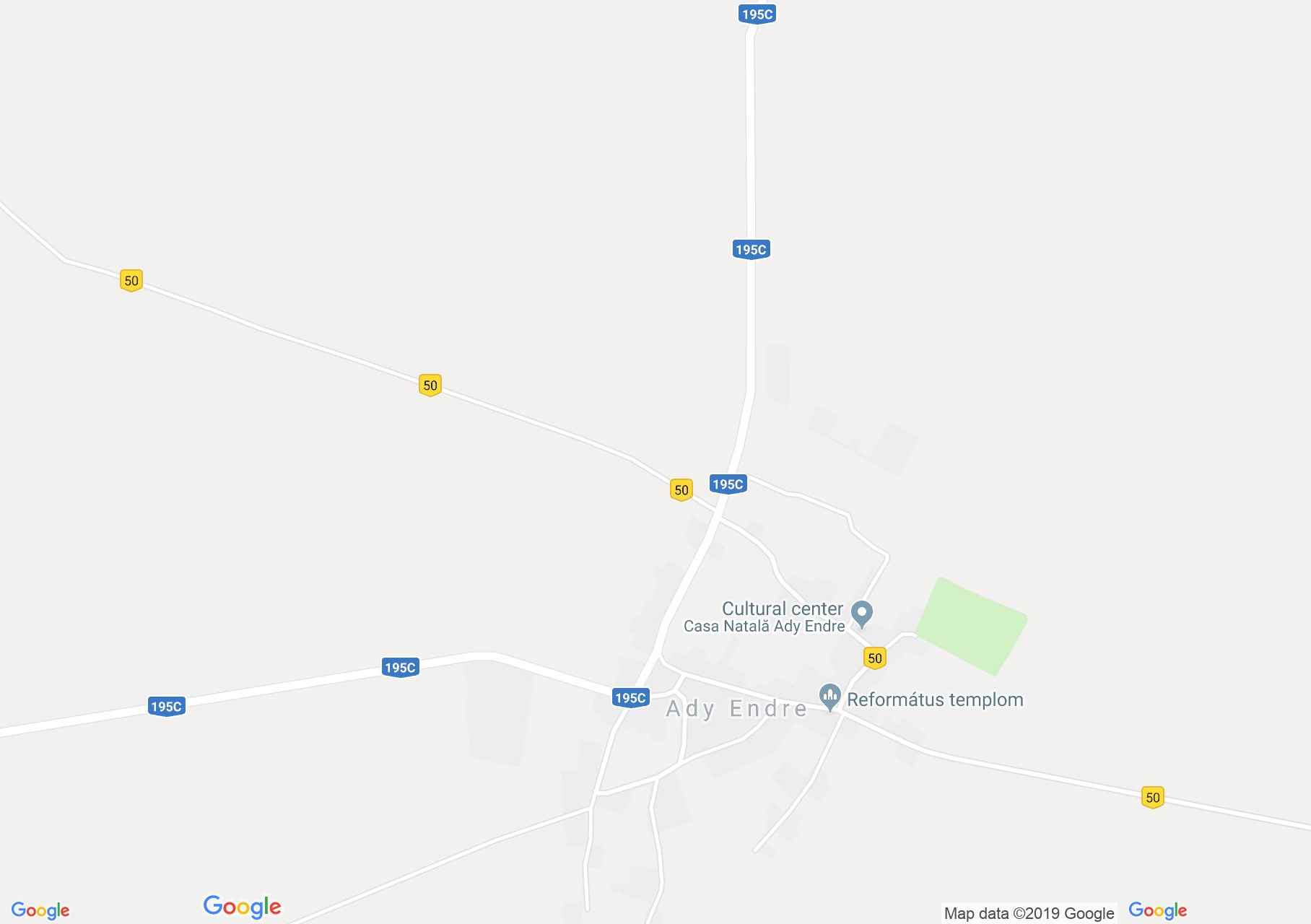 Ady Endre: Ortodox templom (térkép)