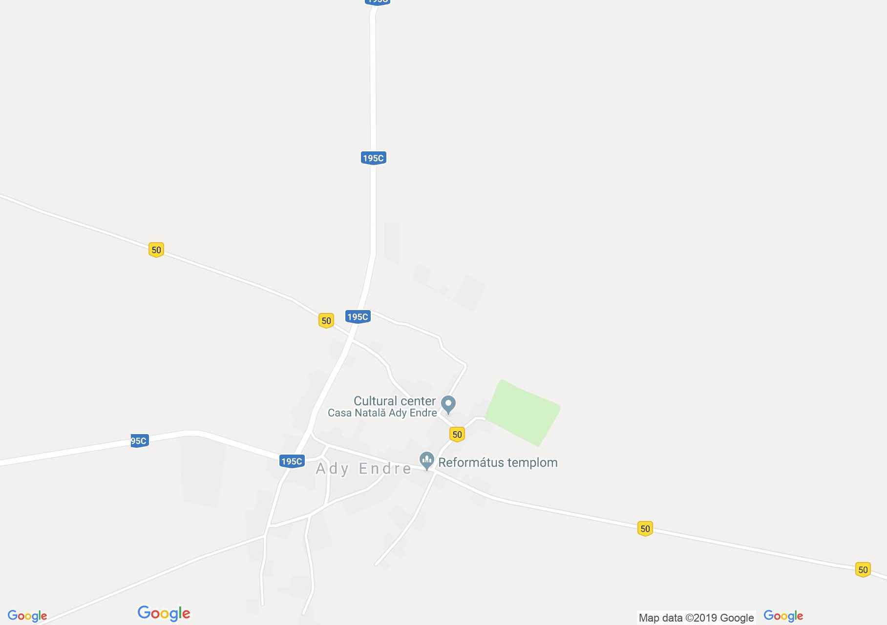 Hartă Ady Endre: Casa Memorială