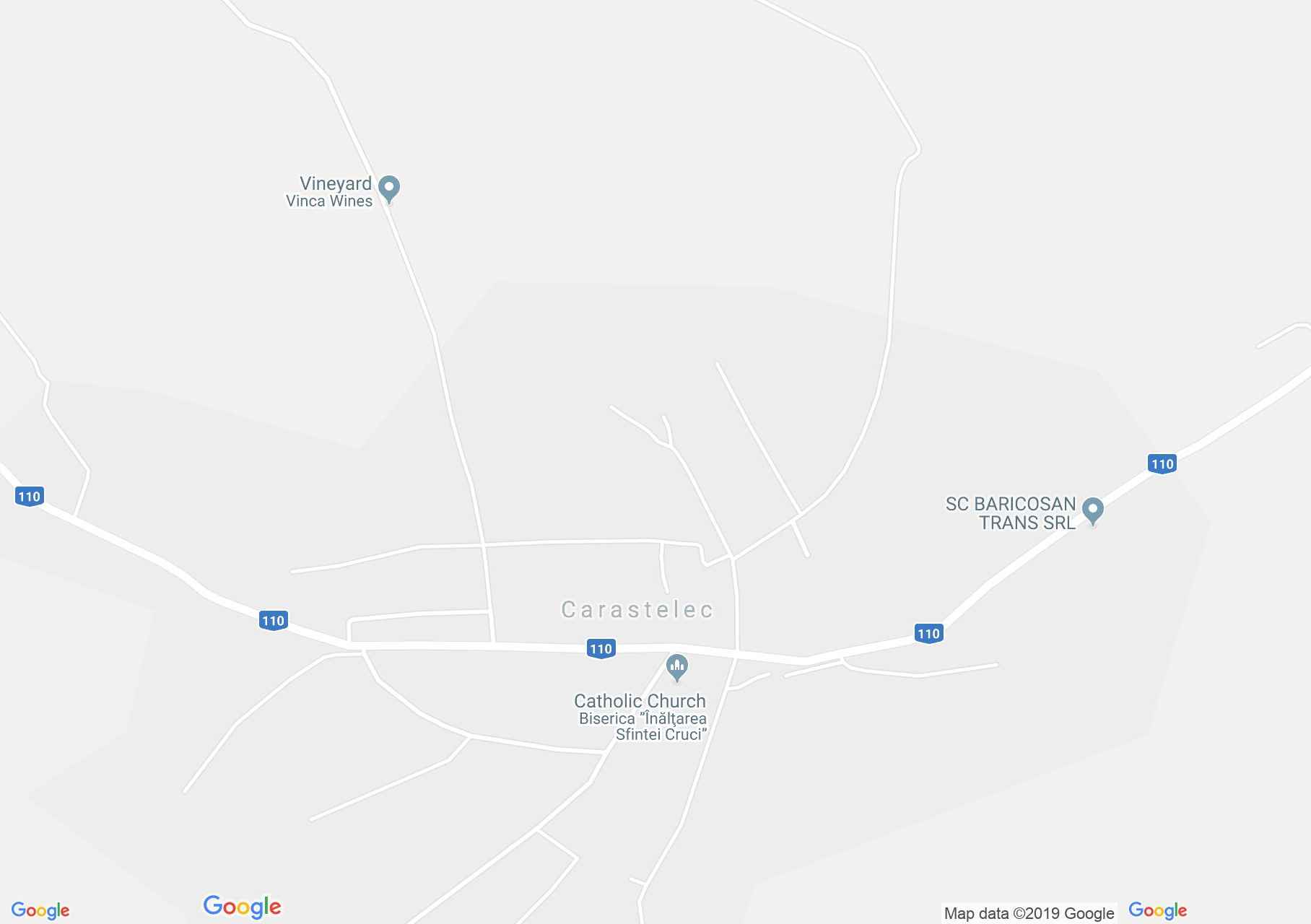 Hartă Carastelec: Biserica catolică