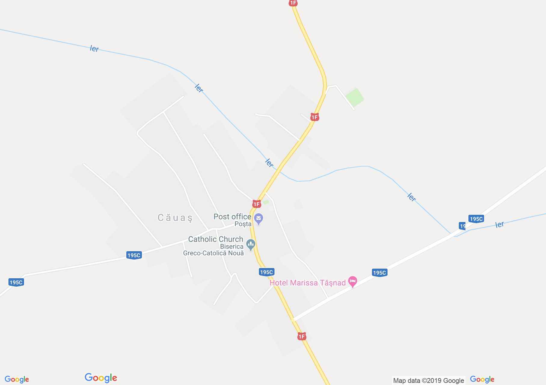 Map of Căuaş