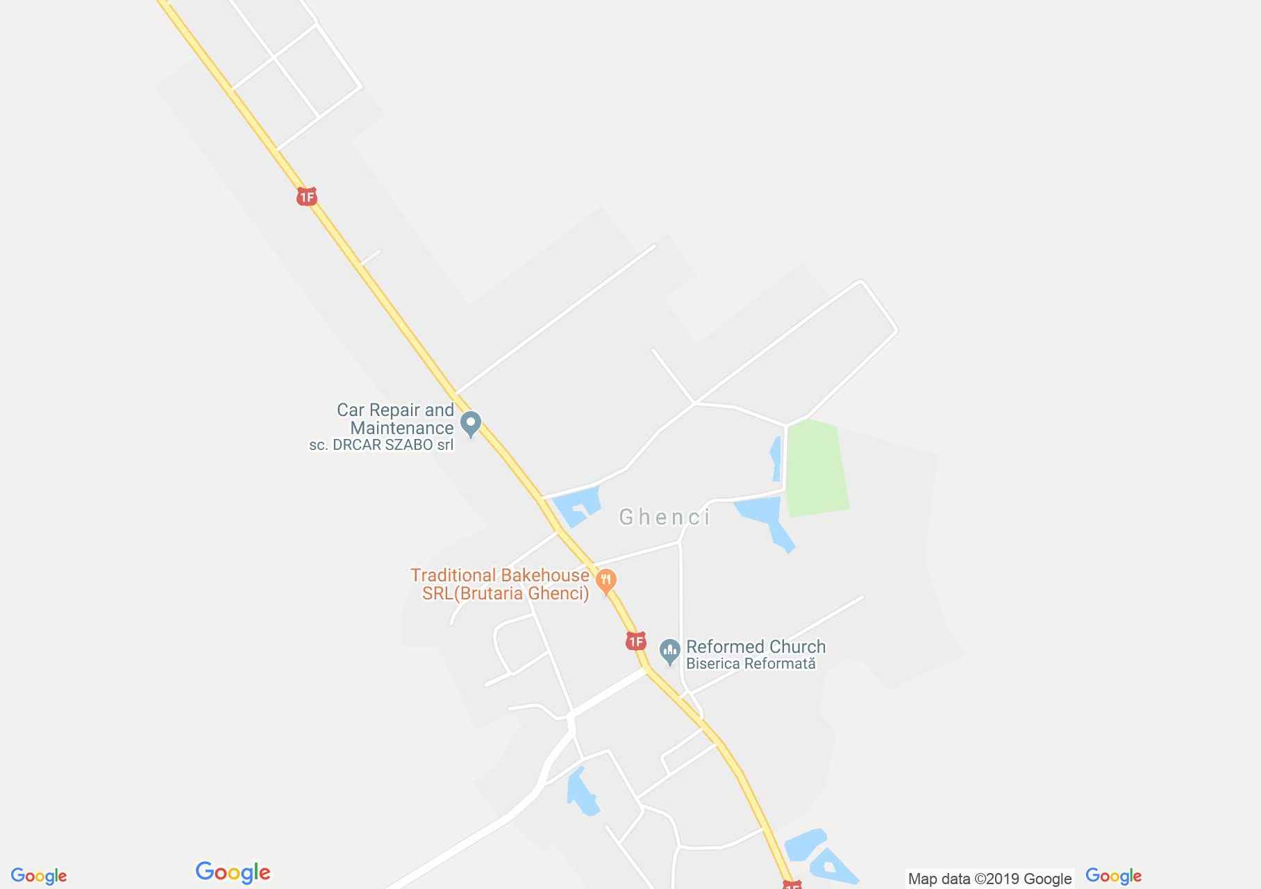 Map of Ghenci: Grec-catholic church