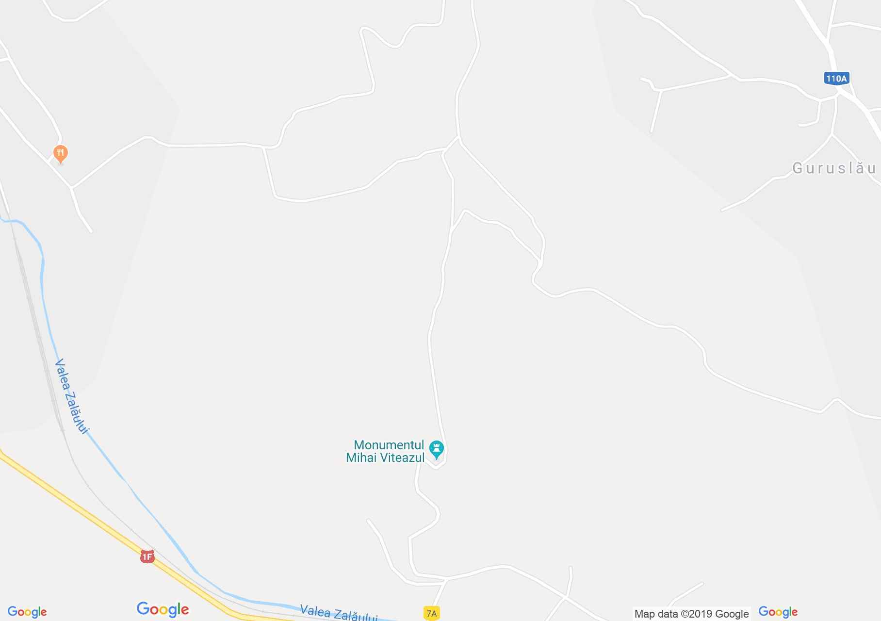 Hartă Guruslău: Monumentul Mihai Viteazul