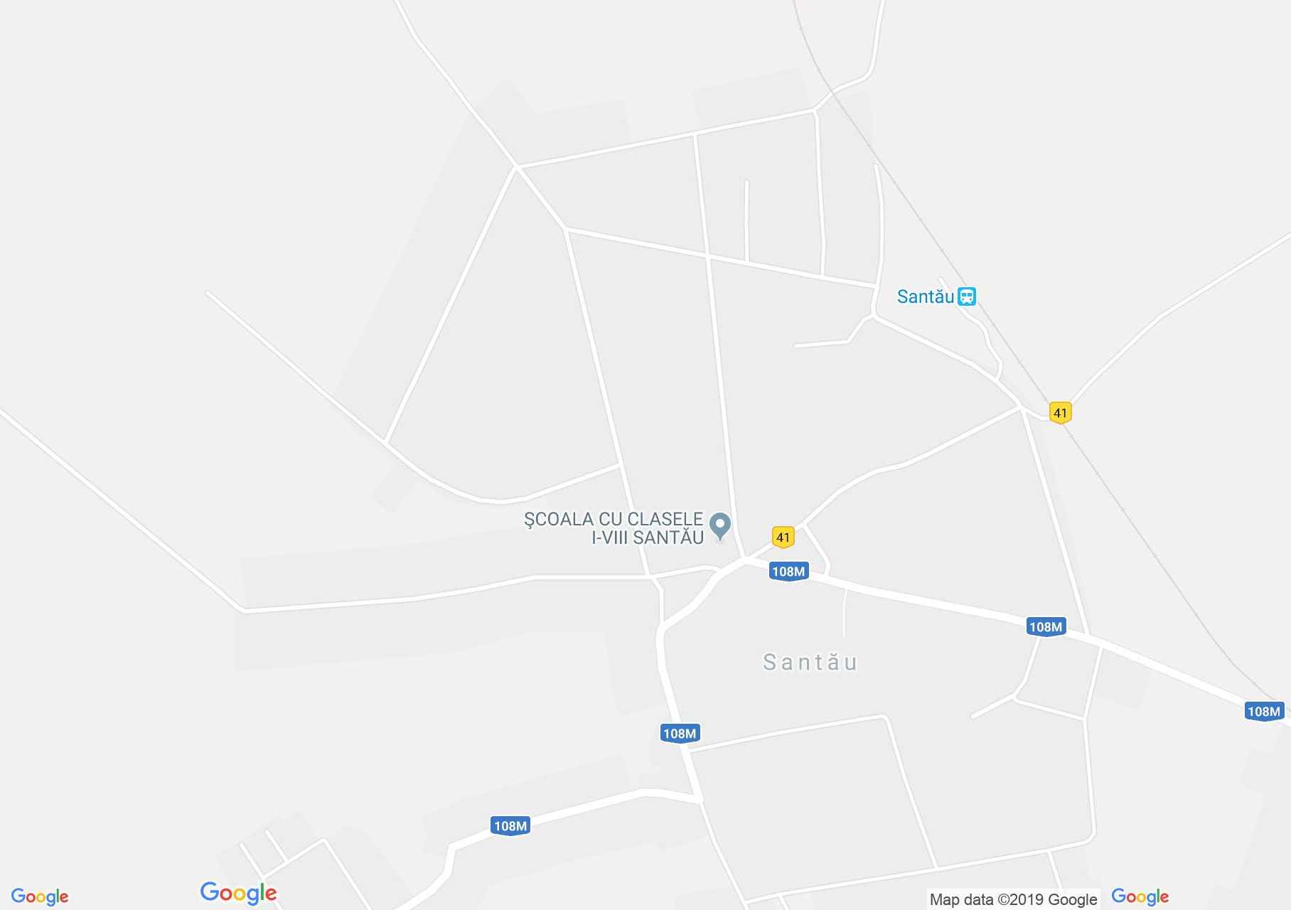Map of Santău: Orthodox church
