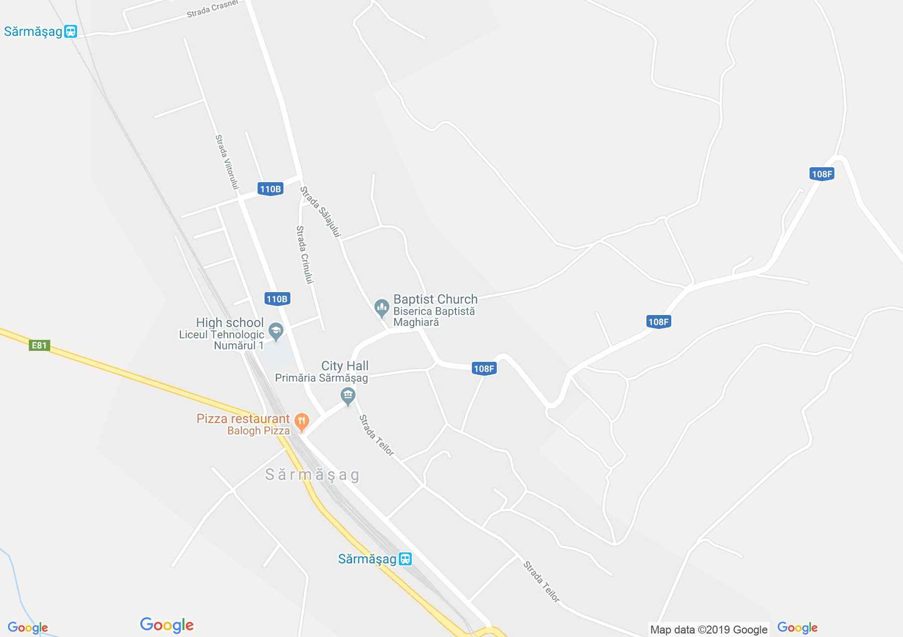 Map of Şărmăşag: Ethnographic Museum