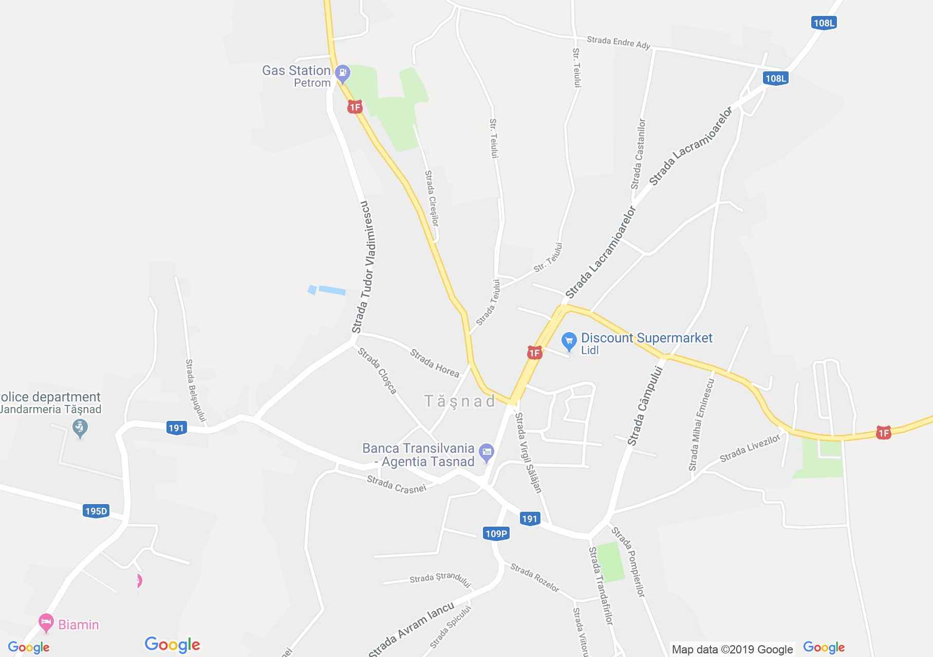 Tasnád: Református templom (térkép)