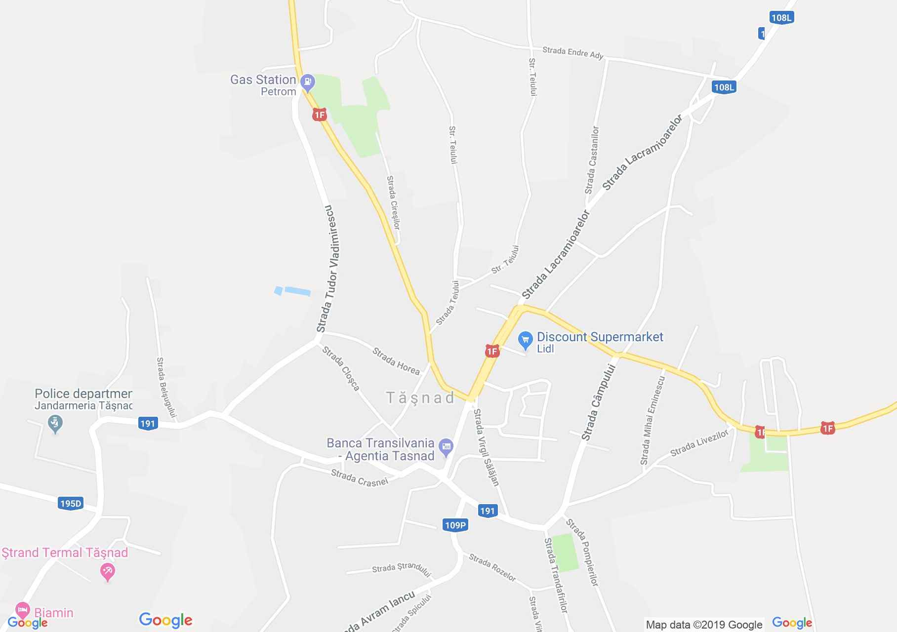 Tasnád: Hulka ház (térkép)