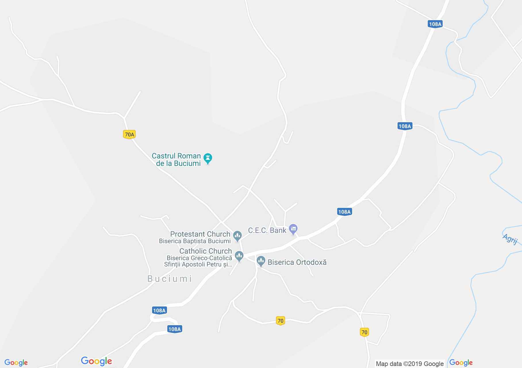 Hartă Buciumi: Biserica ortodoxă