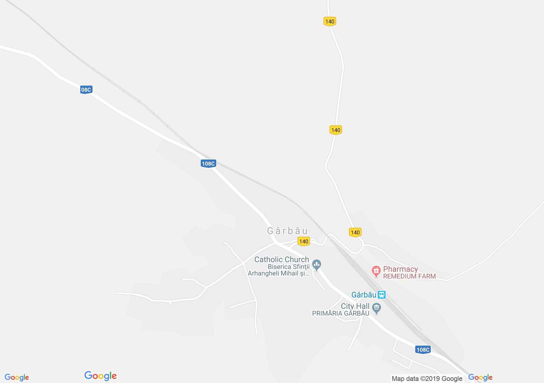 Map of Gârbău: Wooden church