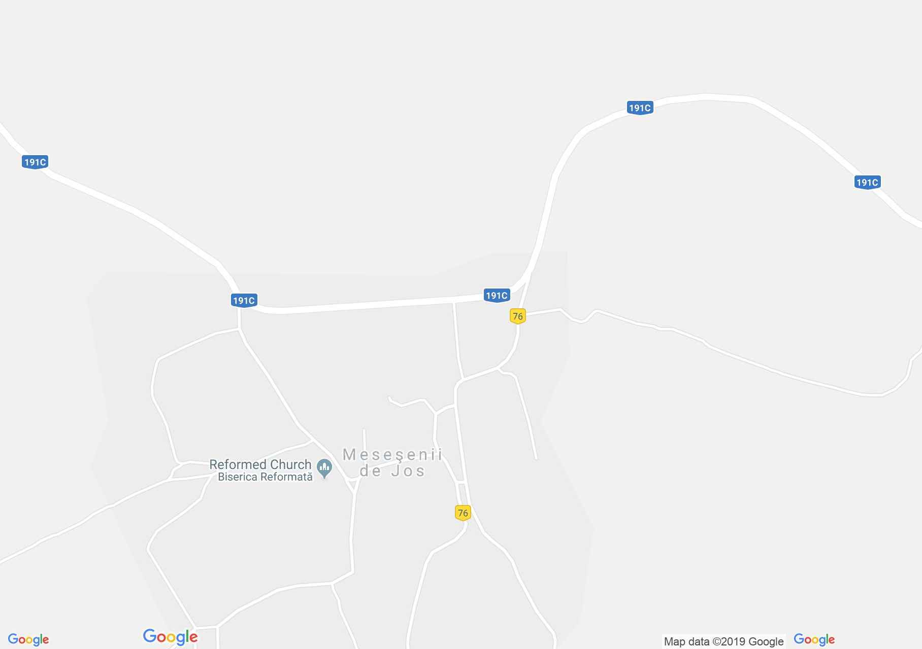 Map of Meseşenii de Jos