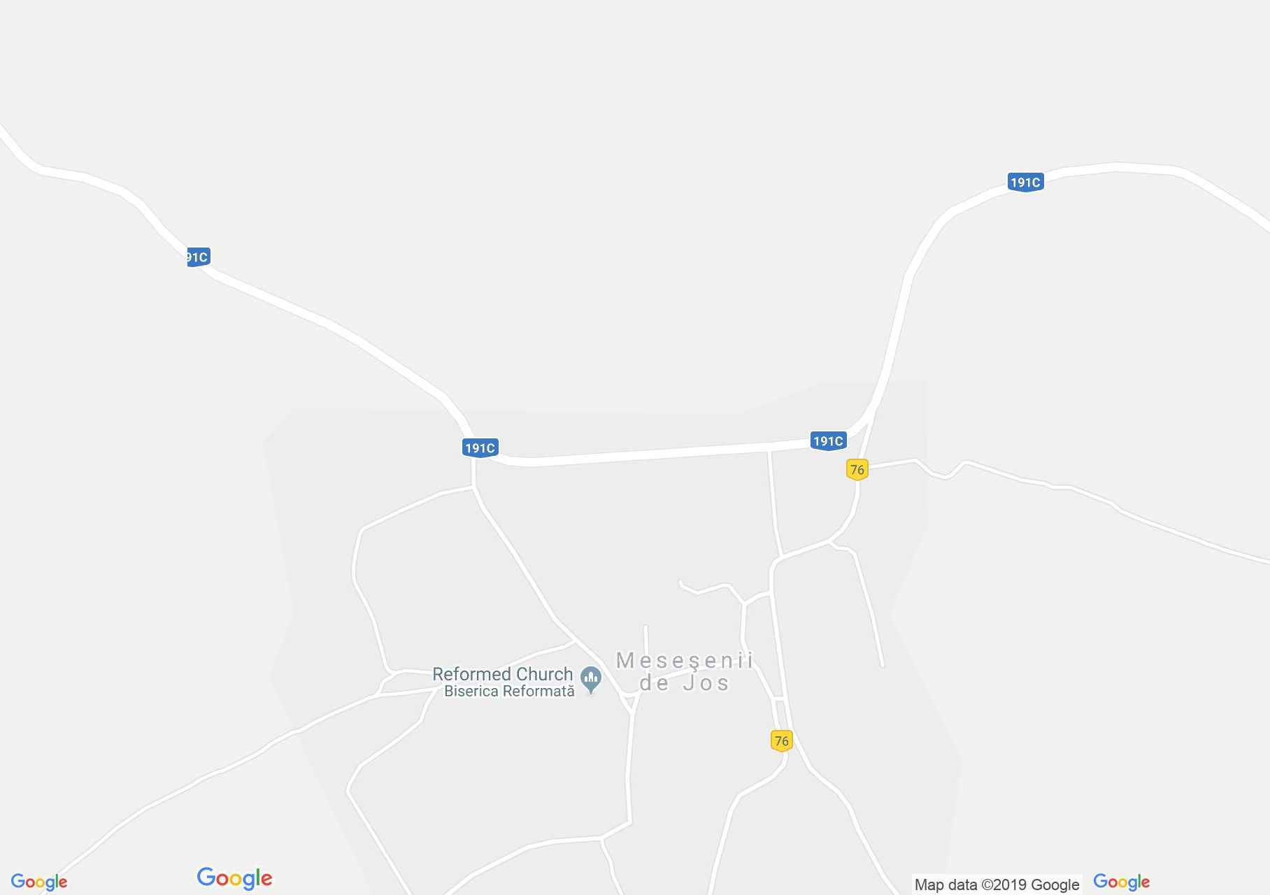 Map of Meseşenii de Jos: Orthodox church