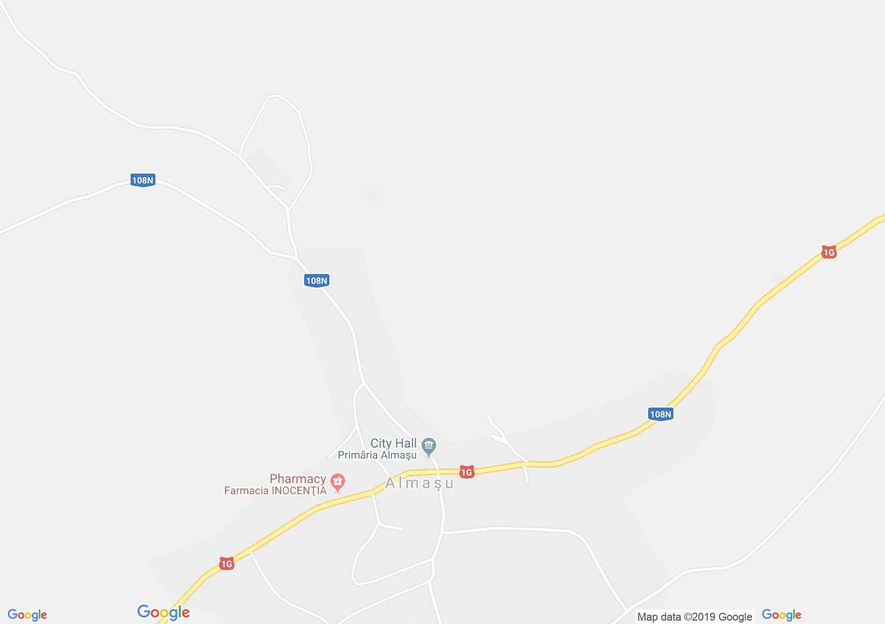 Hartă Almaşu: Biserica reformată