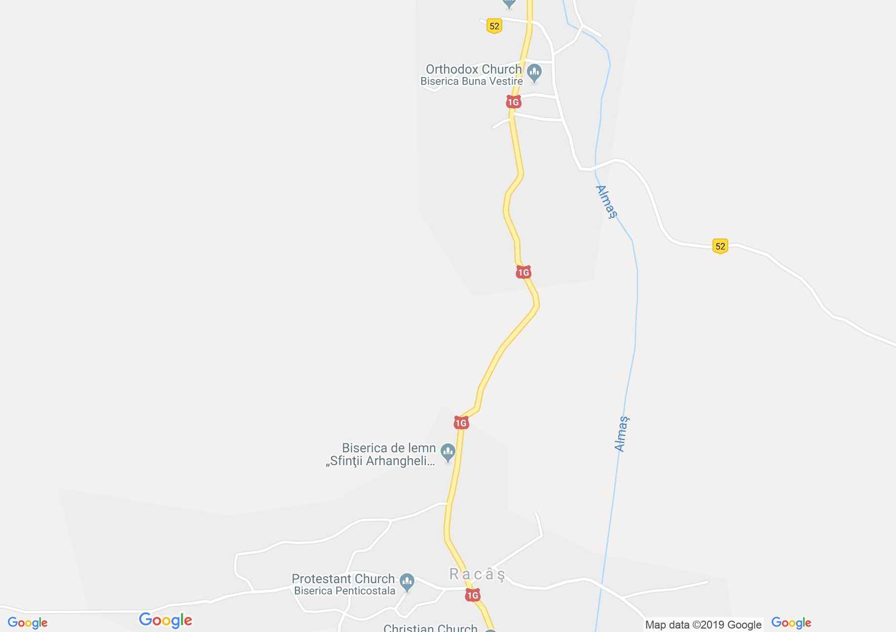 Map of Racîş: Wooden church