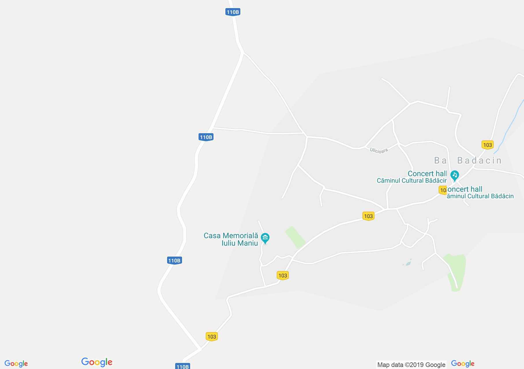 Badacsony: Iuliu Maniu szülőháza (térkép)