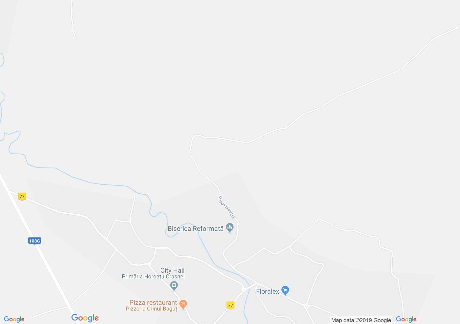 Map of Horoatu Crasnei: Reformed Church