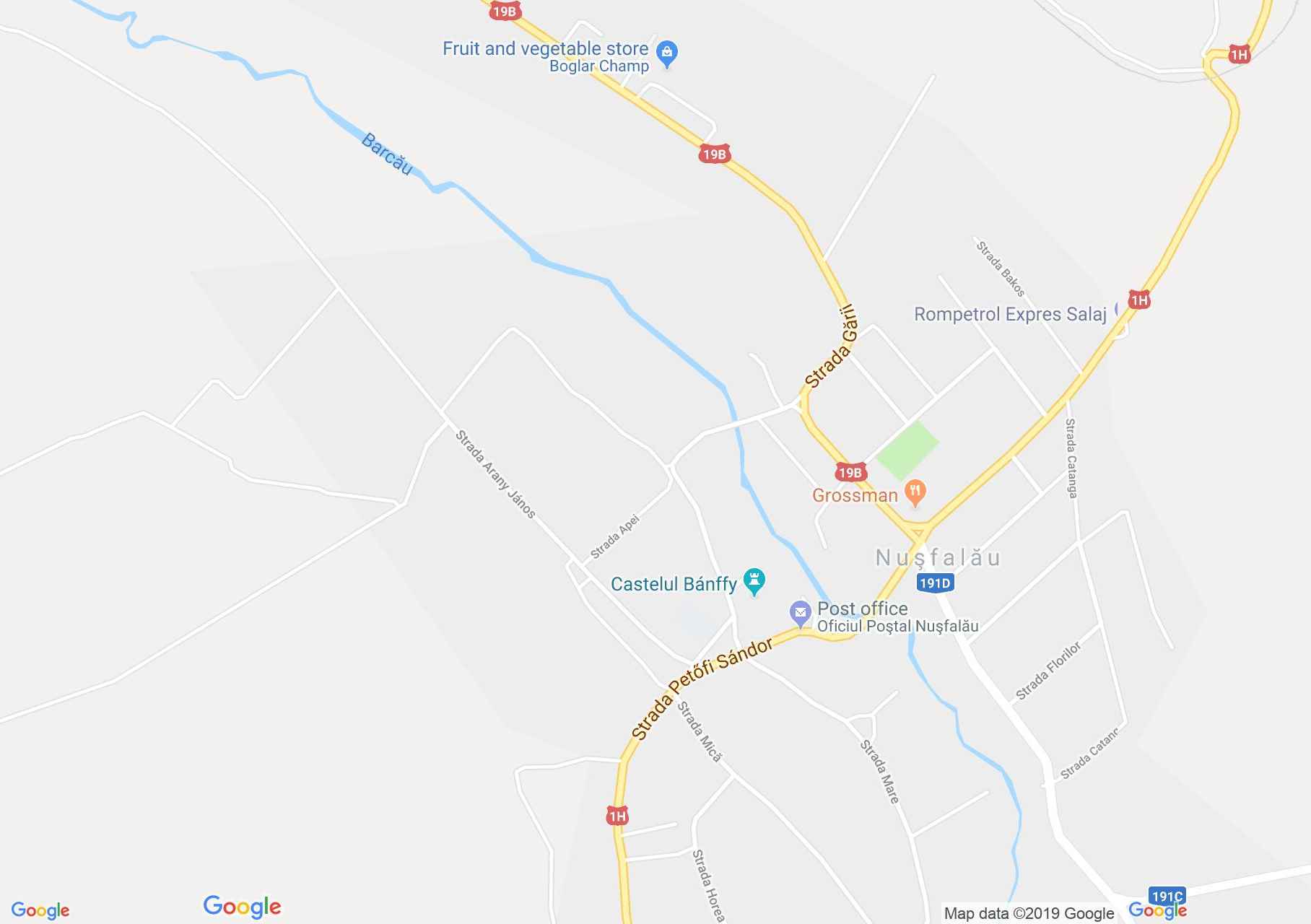 Hartă Nuşfalău: Biserica reformată