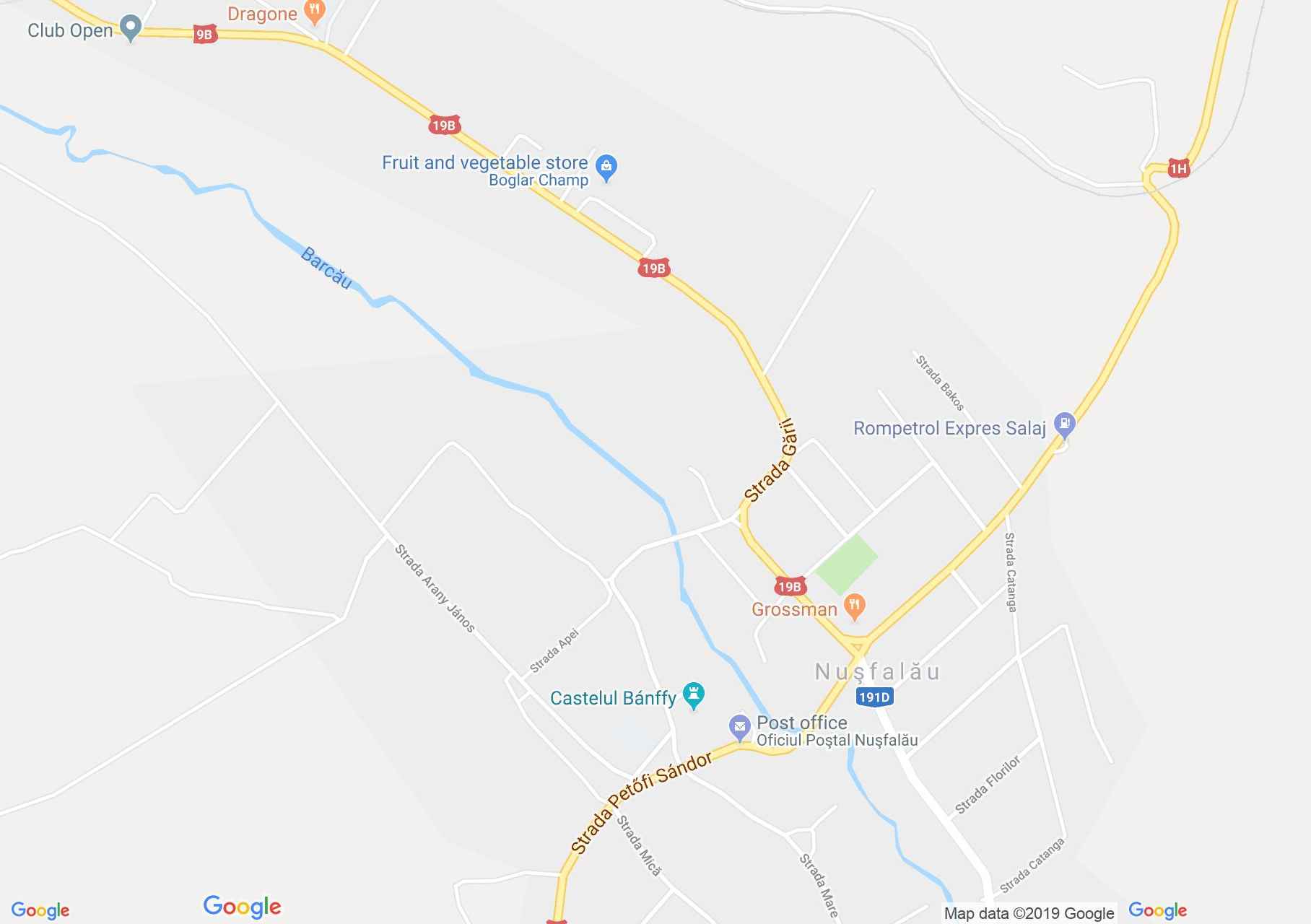 Hartă Nuşfalău: Conacul Banffy