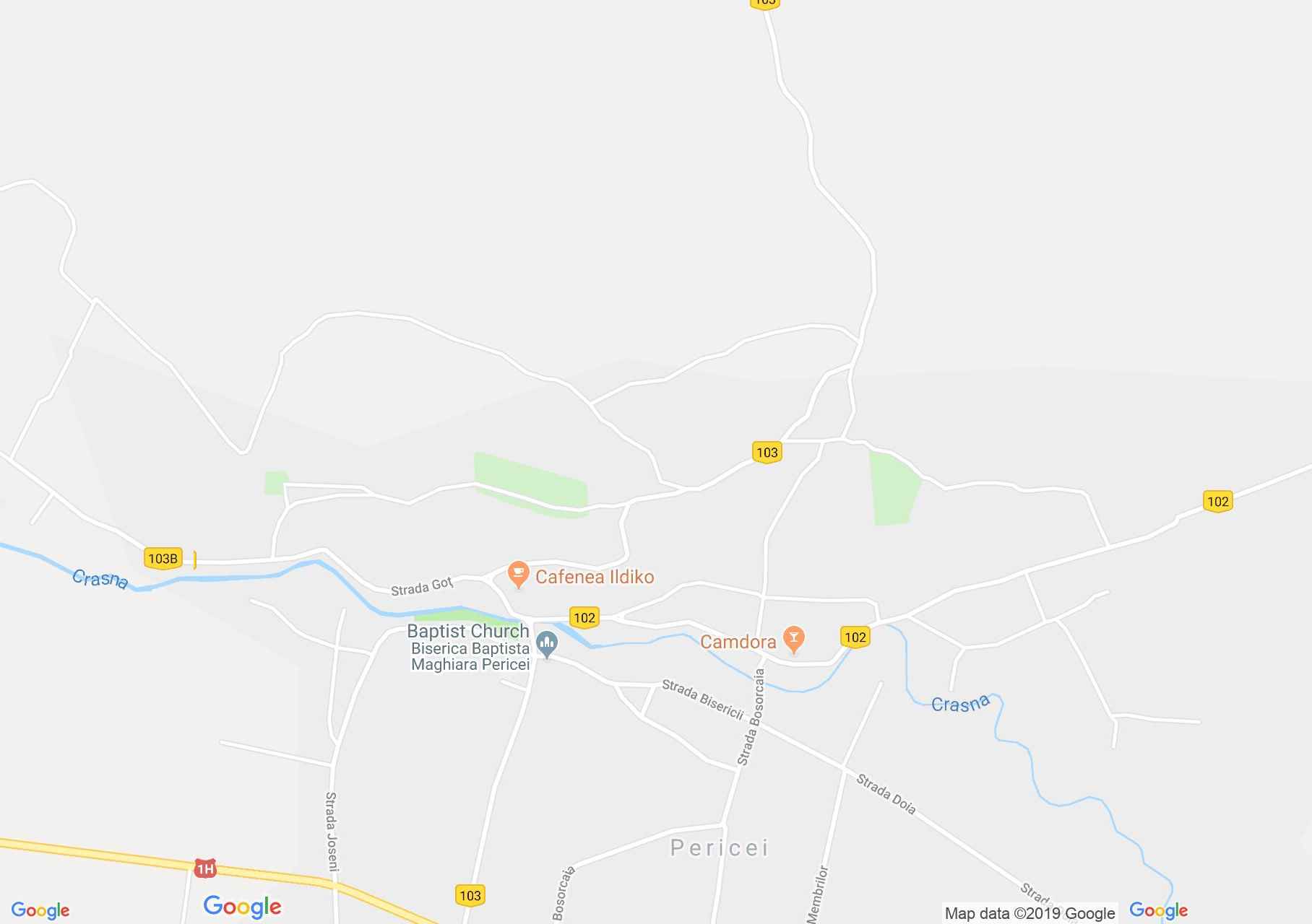 Hartă Pericei: Biserica ortodoxă