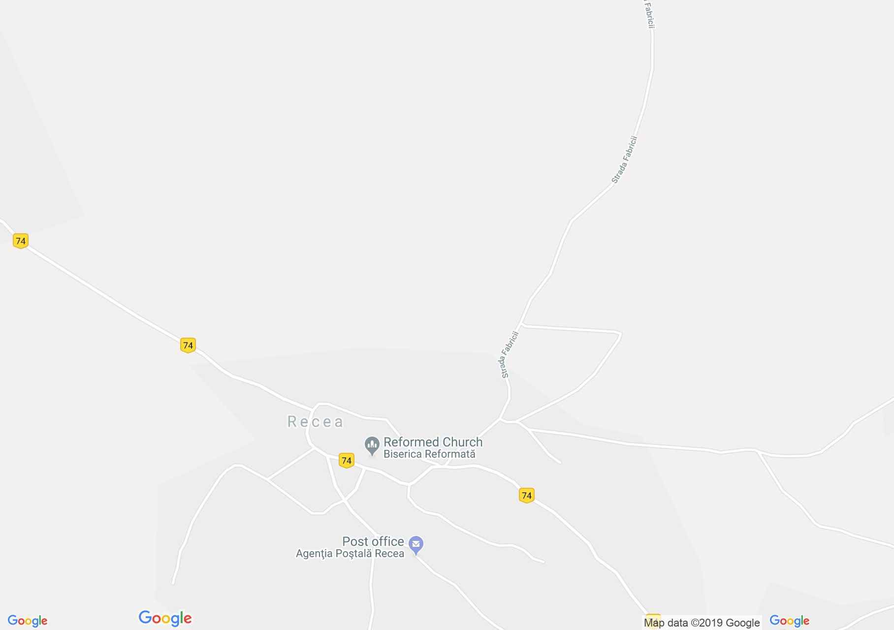 Map of Recea: Catholic Church