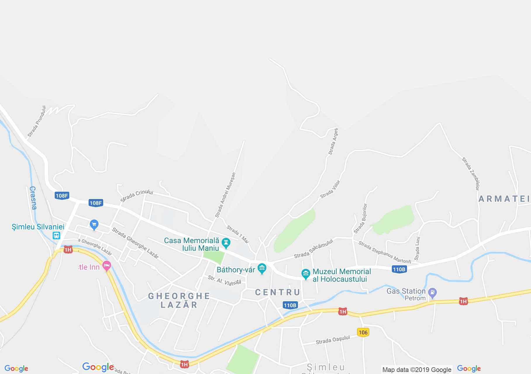 Hartă Şimleu Silvaniei: Cetatea Bathory