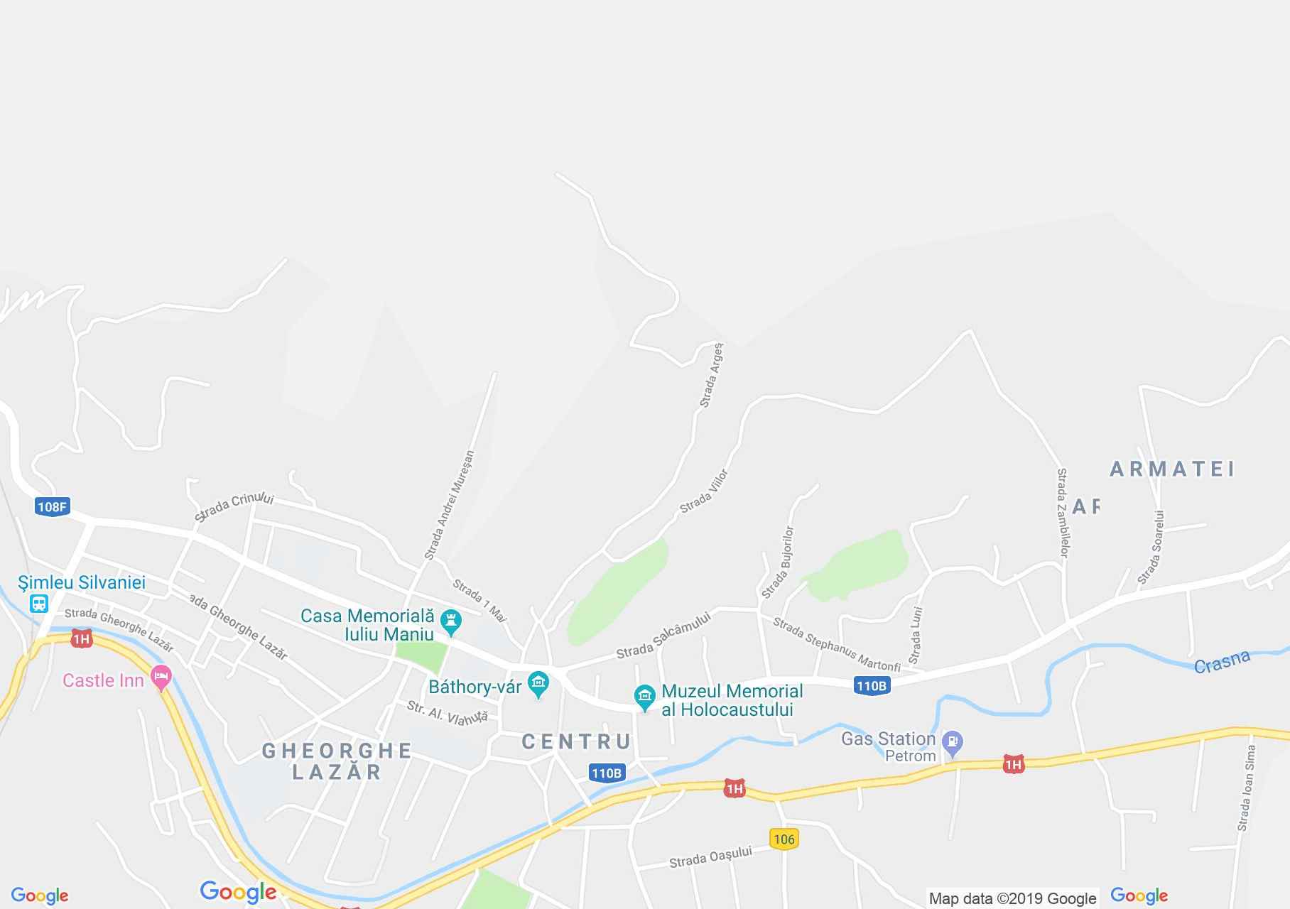 Hartă Şimleu Silvaniei: Parohia reformată