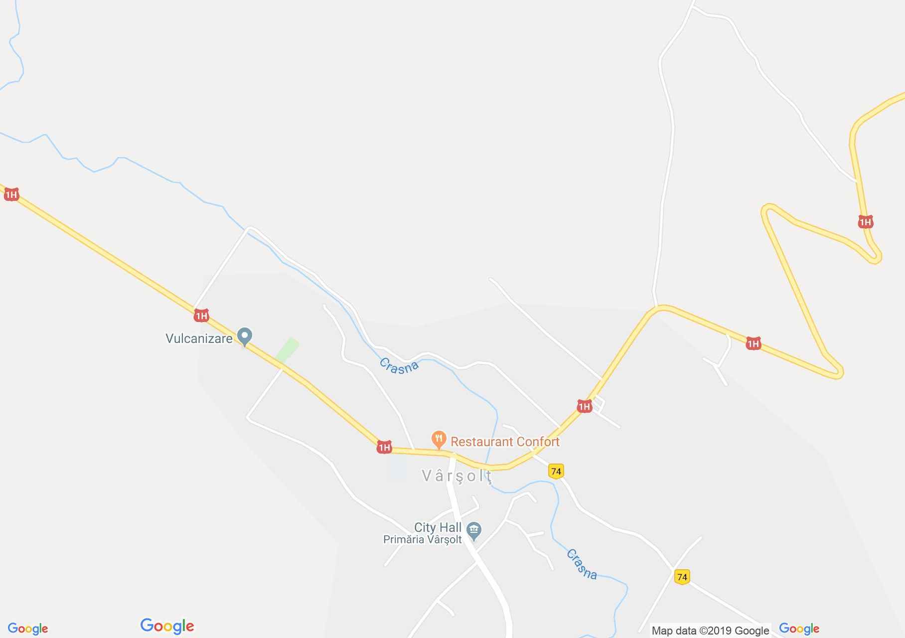 Hartă Vârşolţ: Biserica greco-catolică, azi ortodoxă