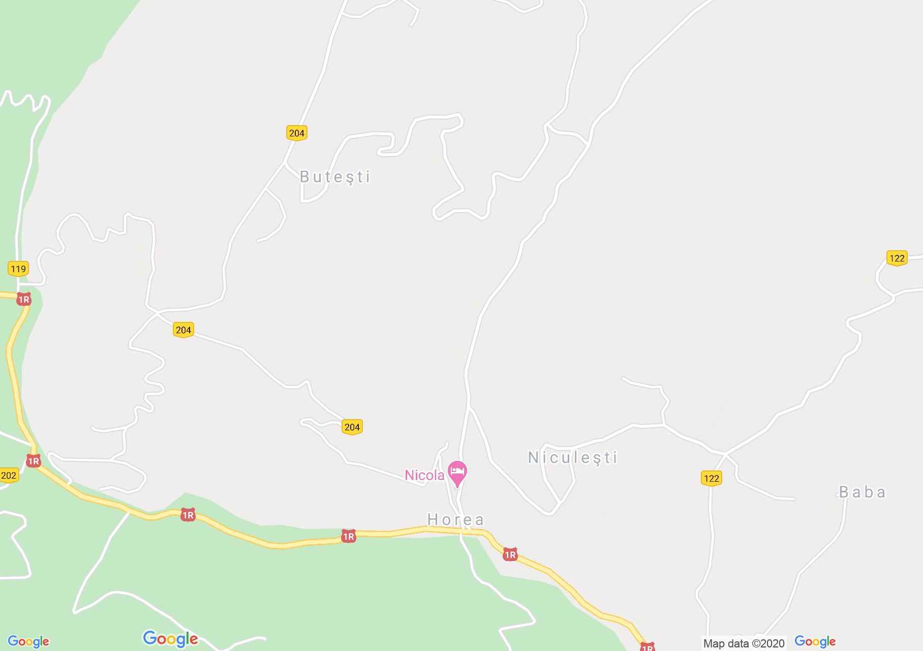 Map of Mătişeşti: Miesca pension