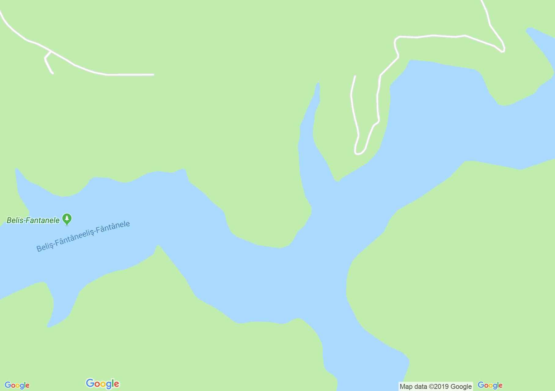 Hartă Lacul Fântânele: Lacul Fântânele